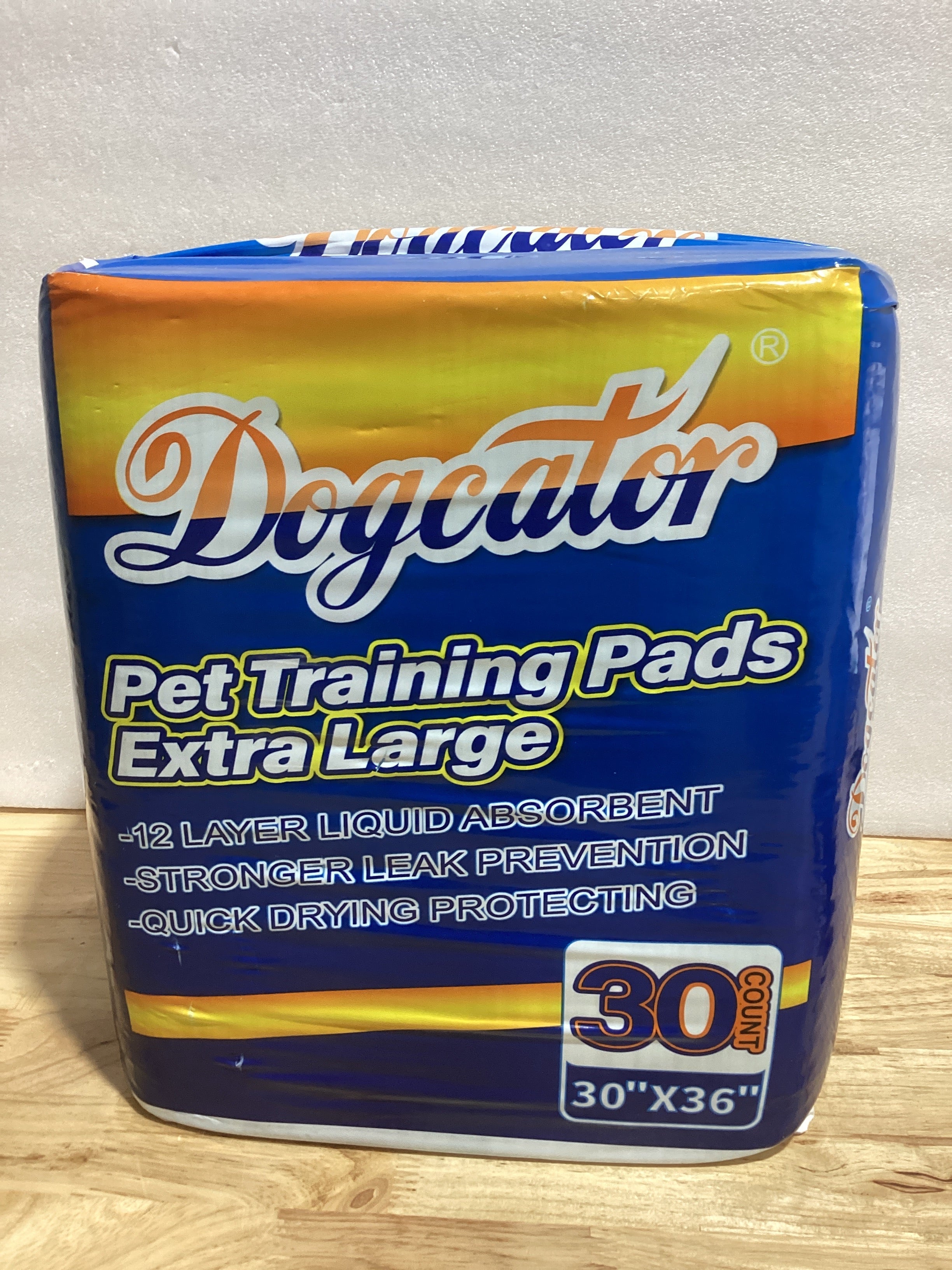 Pads Sanitarios para Perro Dogcator XXL 30"x36" Pack de 30 — Súper Absorbentes, Desechables, Uso Interior y Exterior