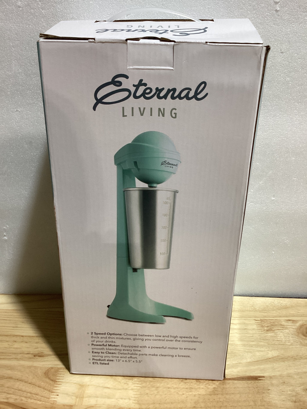 Licuadora Eléctrica para Malteadas y Batidos Calidad Restaurante – Vaso de Acero Inoxidable 16.9 oz Fácil de Limpiar