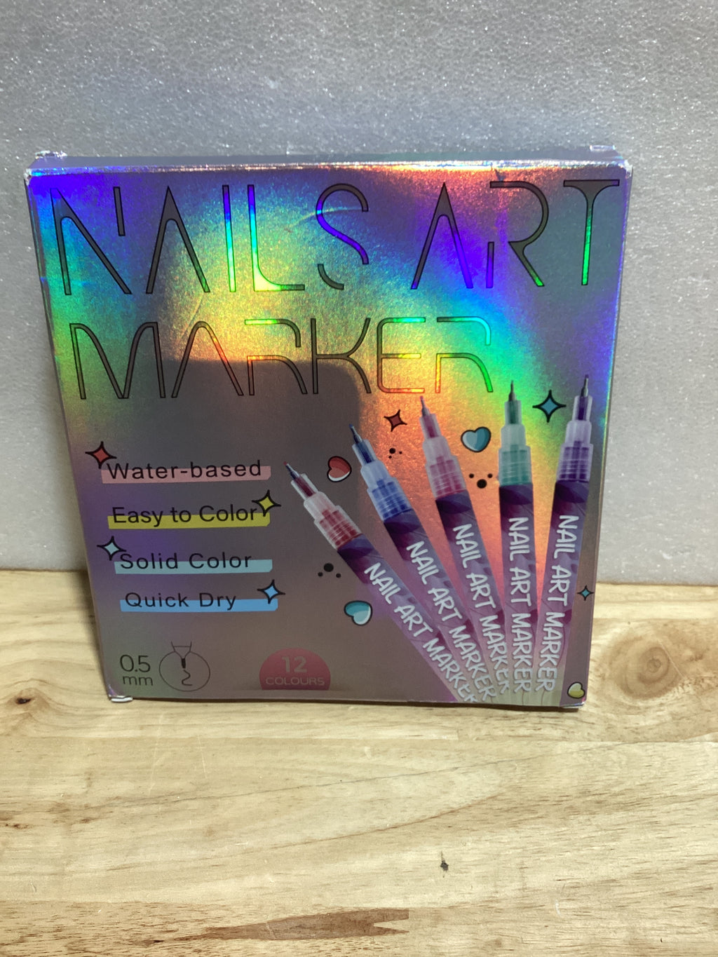 Juego de pinceles para uñas con grafiti 12 piezas, marcadores impermeables de pintura, líneas de gel de secado rápido, puntas para hacer puntos, negro y blanco, para manicura, material profesional