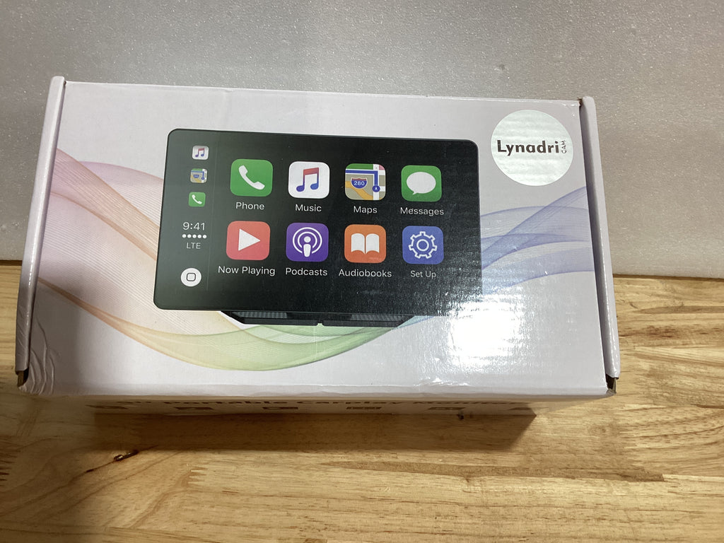 Pantalla CarPlay Lynadri 9" con Dash Cam 4K — Android Auto, Cámara Trasera 1080P, GPS, Bluetooth, Táctil Inalámbrico