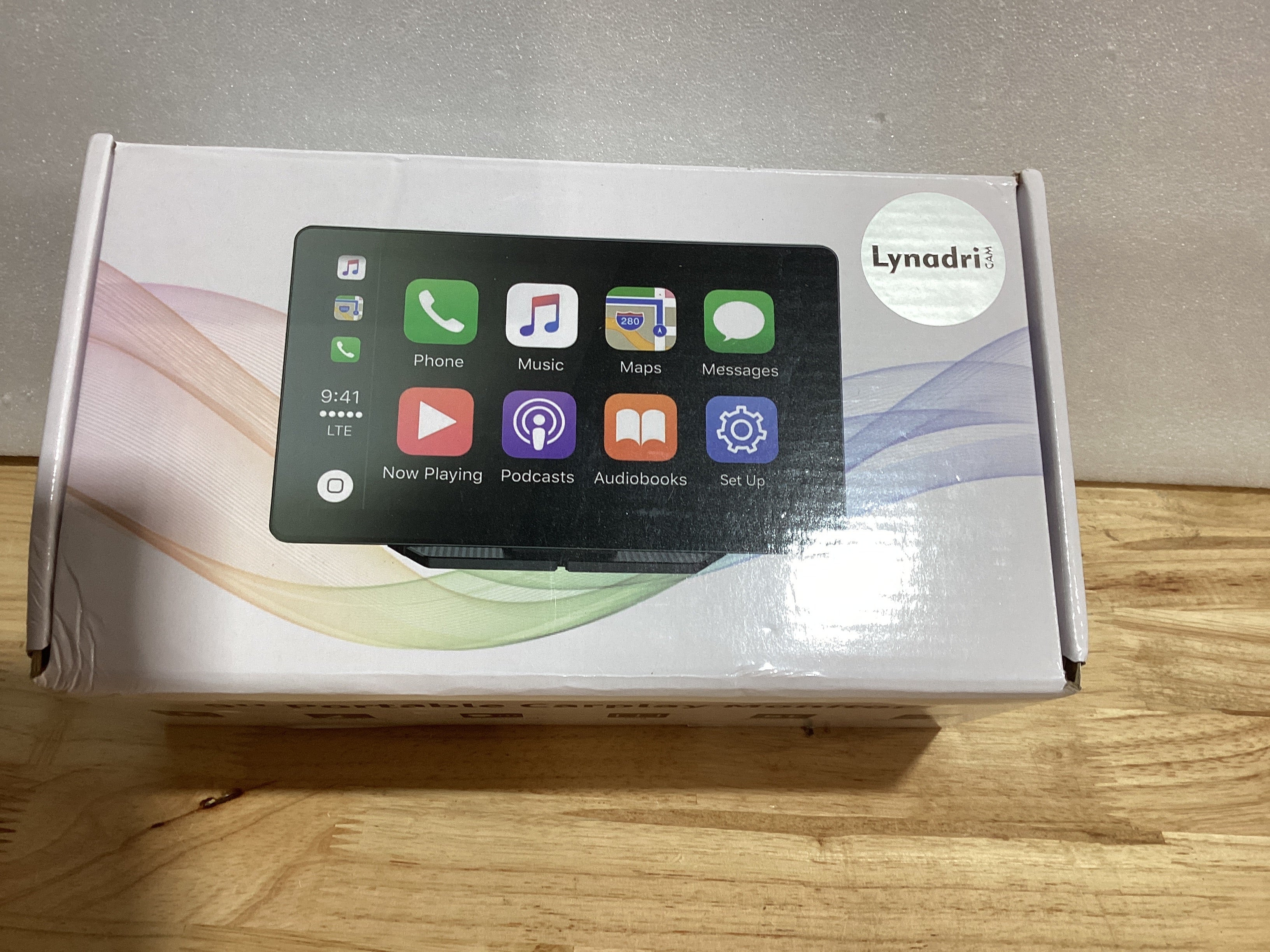 Pantalla CarPlay Lynadri 9" con Dash Cam 4K — Android Auto, Cámara Trasera 1080P, GPS, Bluetooth, Táctil Inalámbrico
