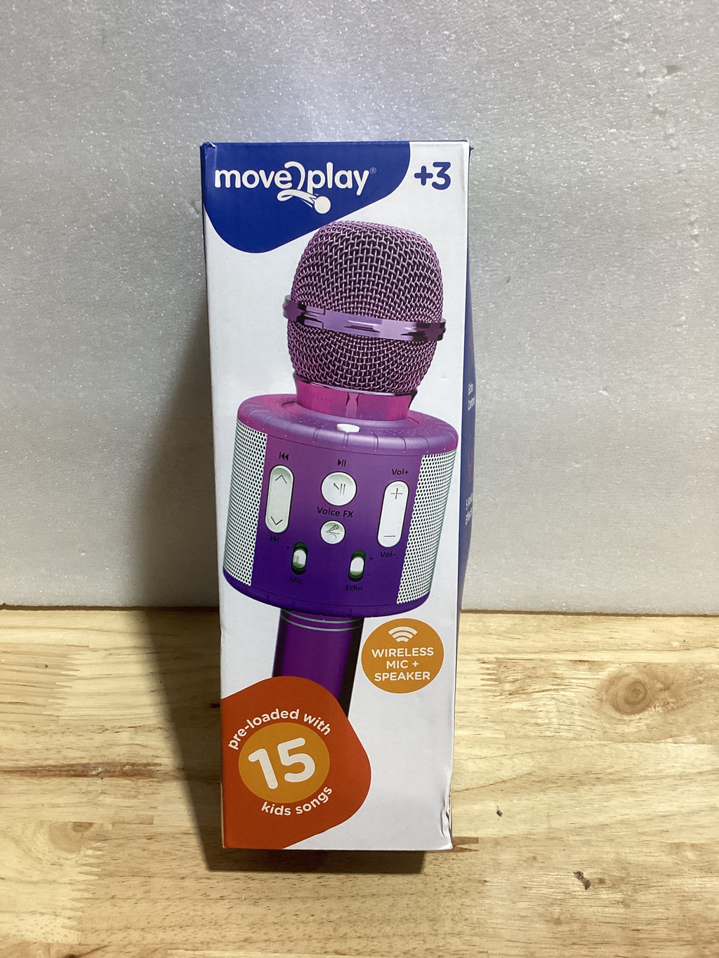 Micrófono Karaoke para Niños Move2Play – Con Canciones Precargadas y Bluetooth | Regalo para Niñas y Niños 2-6+ Años