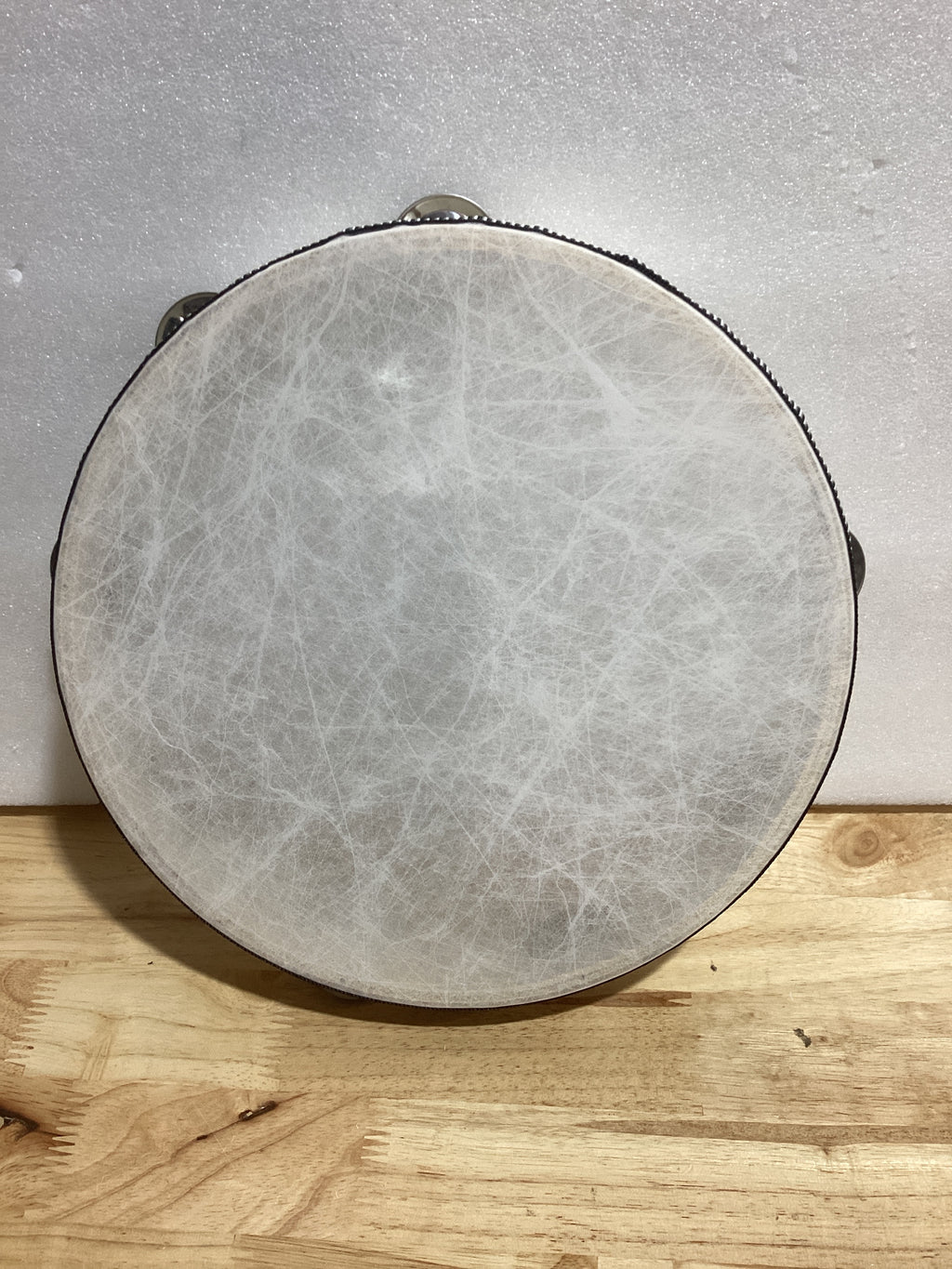 Panderetas de 8 pulgadas para adultos, tambor de mano de madera con cascabeles de metal, panderetas, instrumento musical para iglesia, fiesta, juegos, KTV, baile