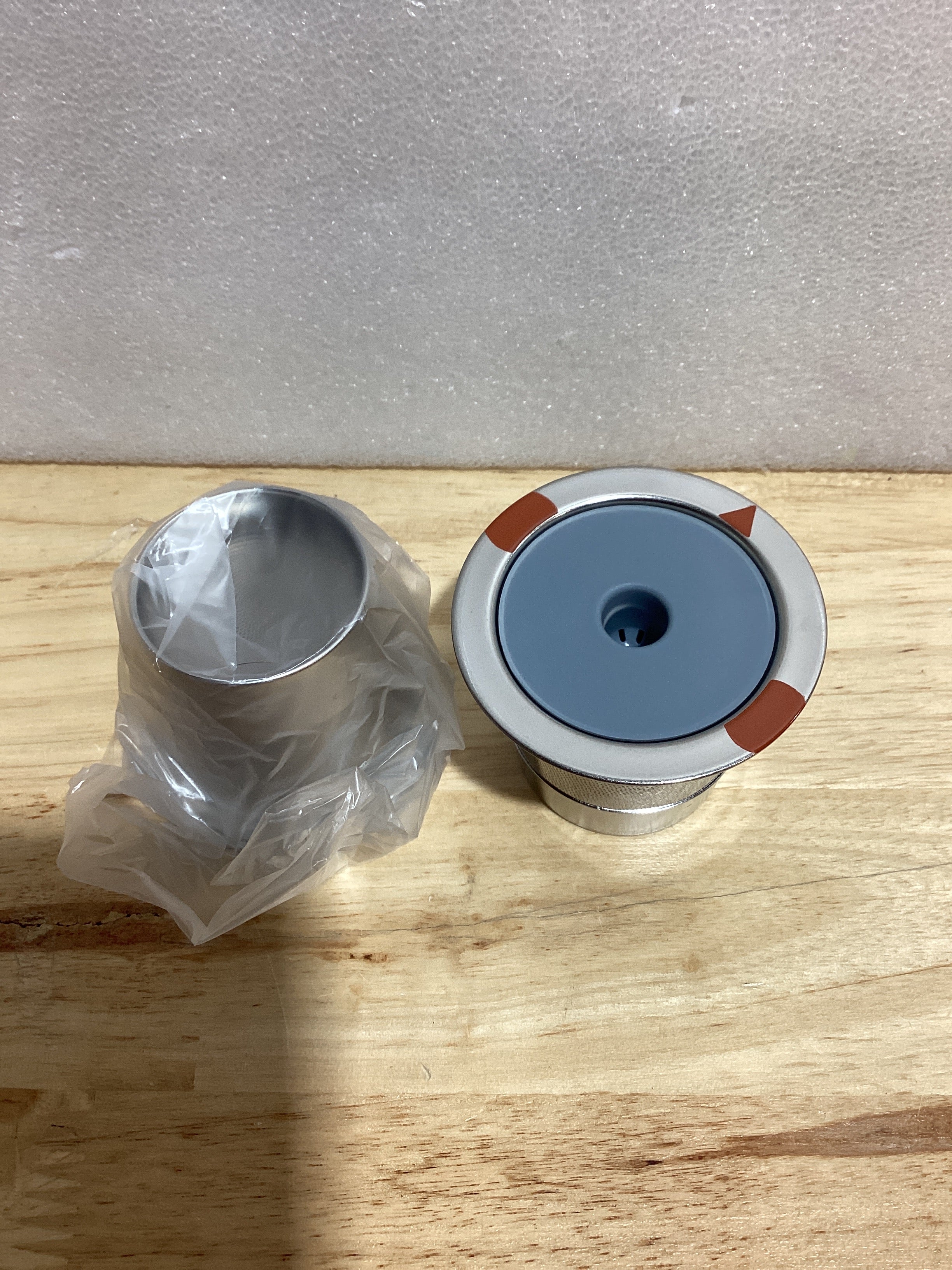 Noalto Tazas K reutilizables y cápsulas de café, tazas K universales de acero inoxidable para cafeteras Keurig 2.0 y 1.0 (paquete de 2)