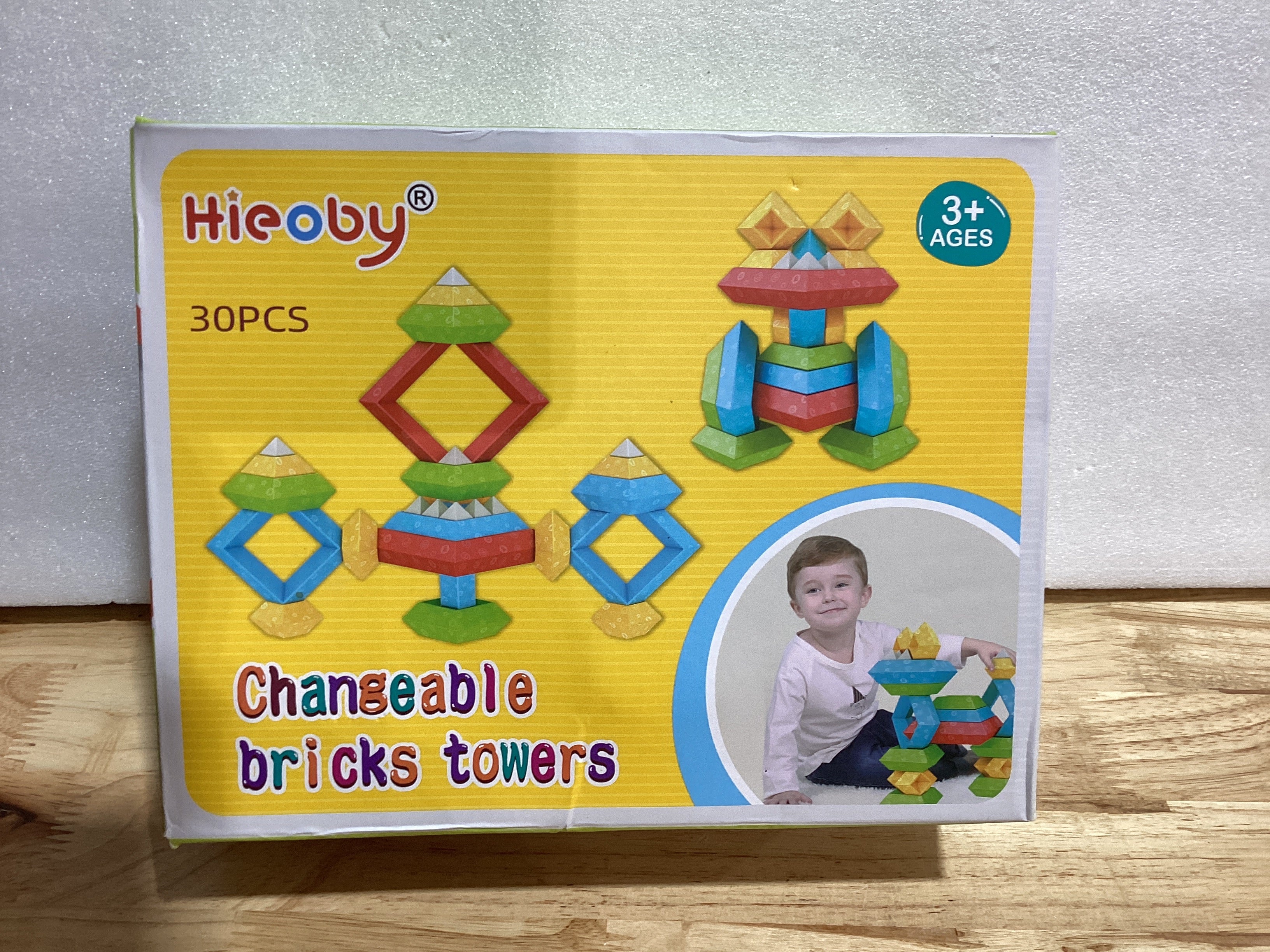 Hieoby Juguetes Montessori para niños pequeños, niños y niñas, actividades de aprendizaje preescolar, 30 piezas, bloques de construcción, apilables, juguetes educativos STEM para niños pequeños