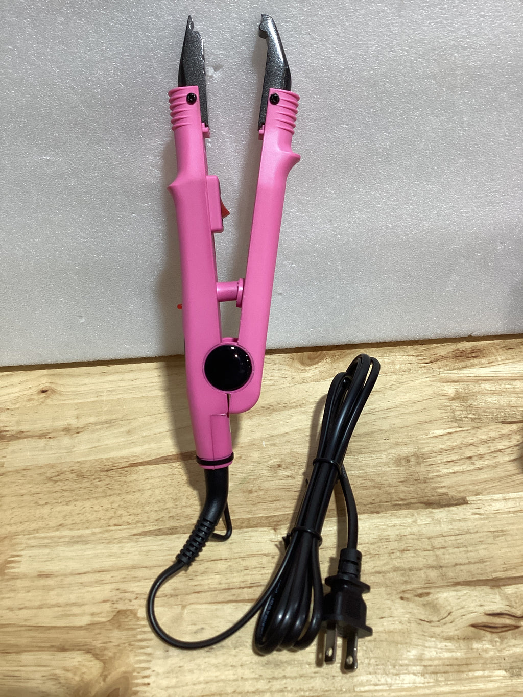 Plancha de extensión de cabello profesional, conector de extensión de cabello plano, máquina de salón de fusión, varita de hierro de fusión, herramienta ajustable de temperatura