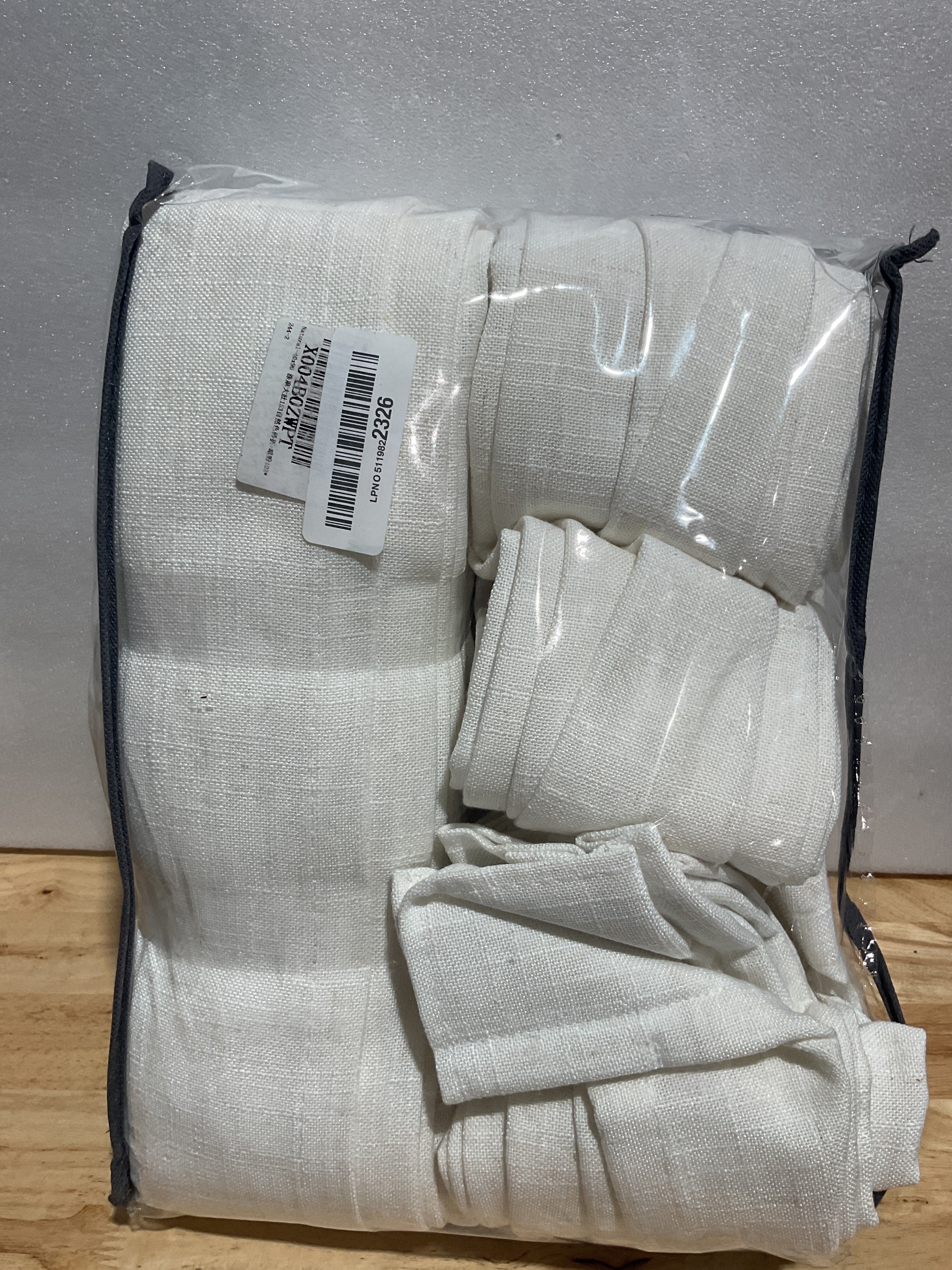 Cortinas de Lino Plisadas 96 Pulgadas – Set 2 Paneles Crema Marfil Estilo Boho Farmhouse | Lulada