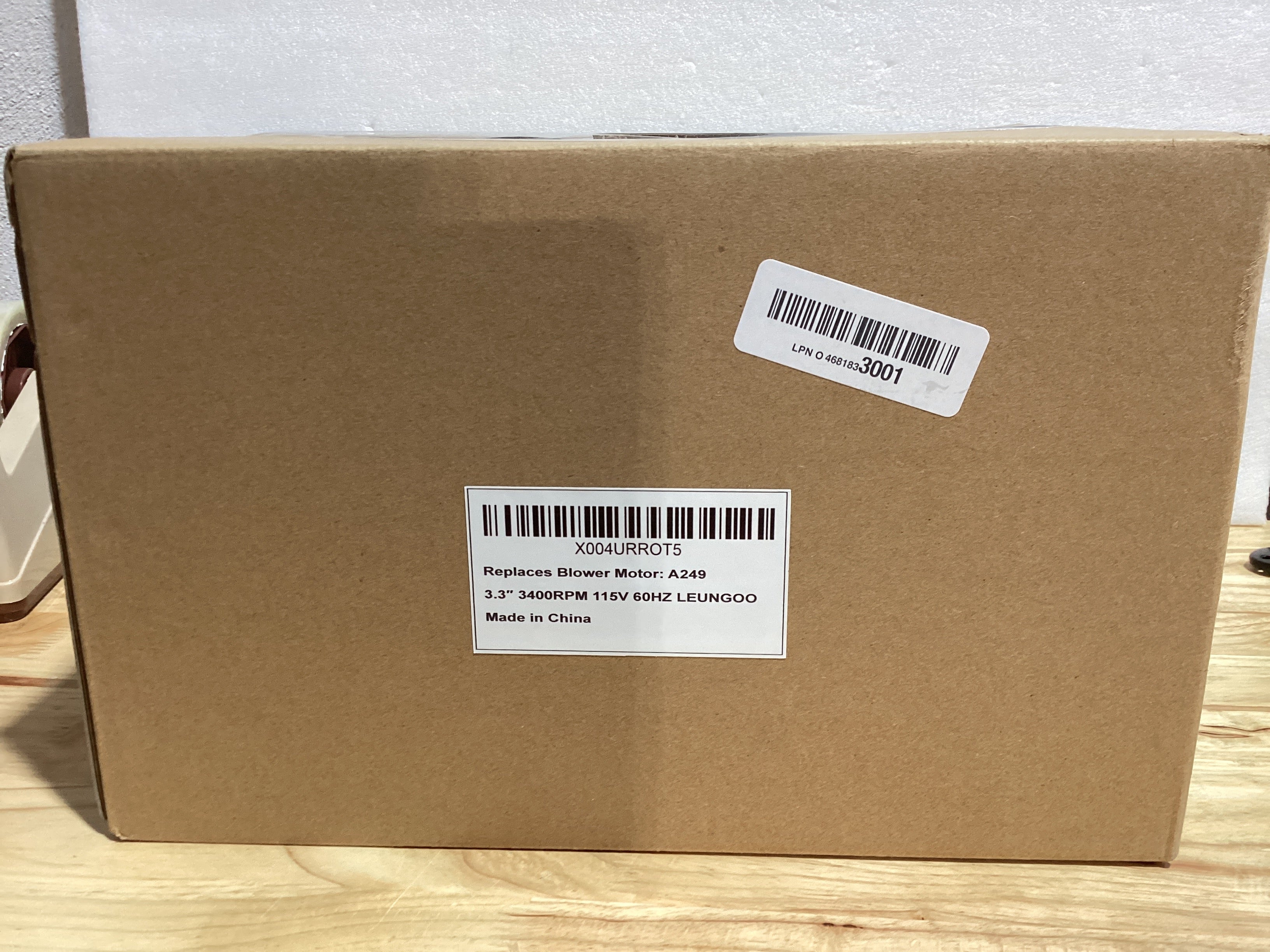 Motor Soplador A249 para Inductor de Tiro Lennox — Reemplaza Fasco 702112686, U21B, 103618-01 y Más — 115V 3400RPM