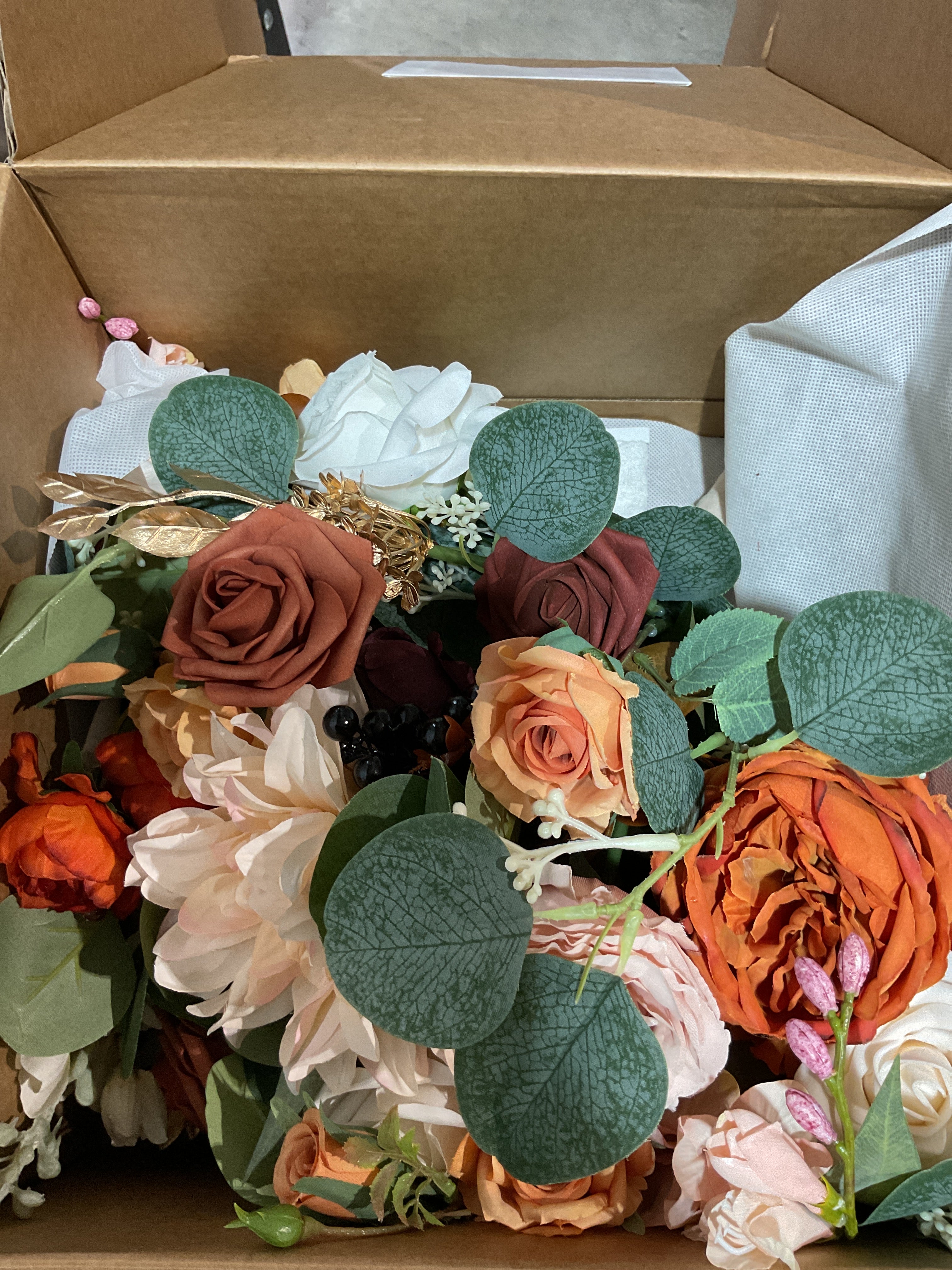 Ramo de Novia Artificial Terracota – Ling's Moment 15 Pulgadas