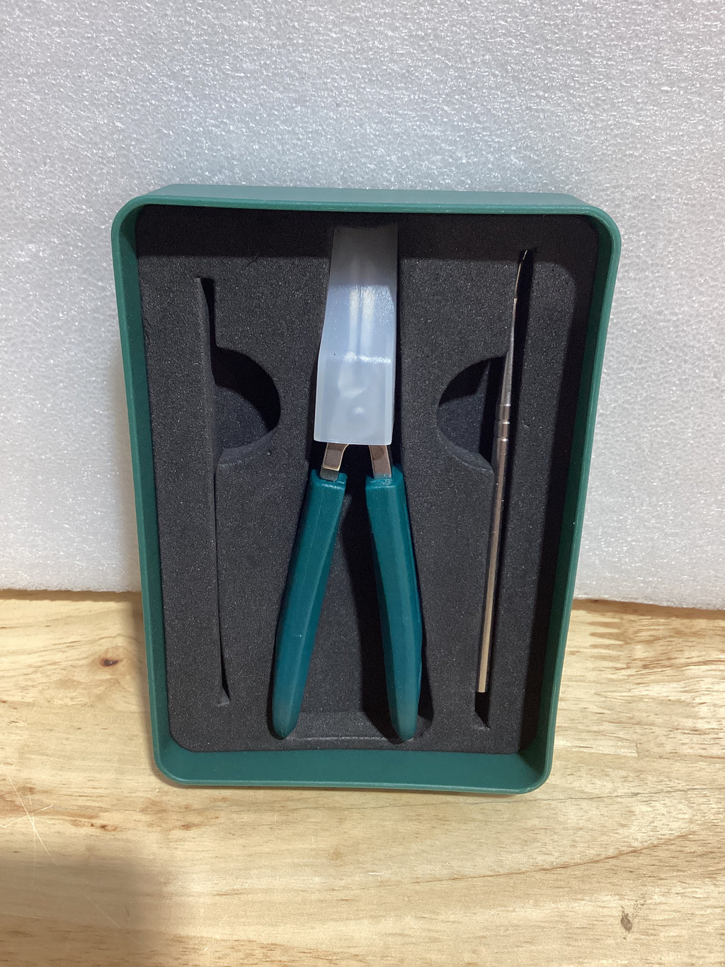 ⚠️ NO INCLUYE LA LIMA — Cortauñas Eagle Beak Biselado — Set de 3 Piezas con Mango Largo, Apertura Ancha y Borde Angulado, Color Verde