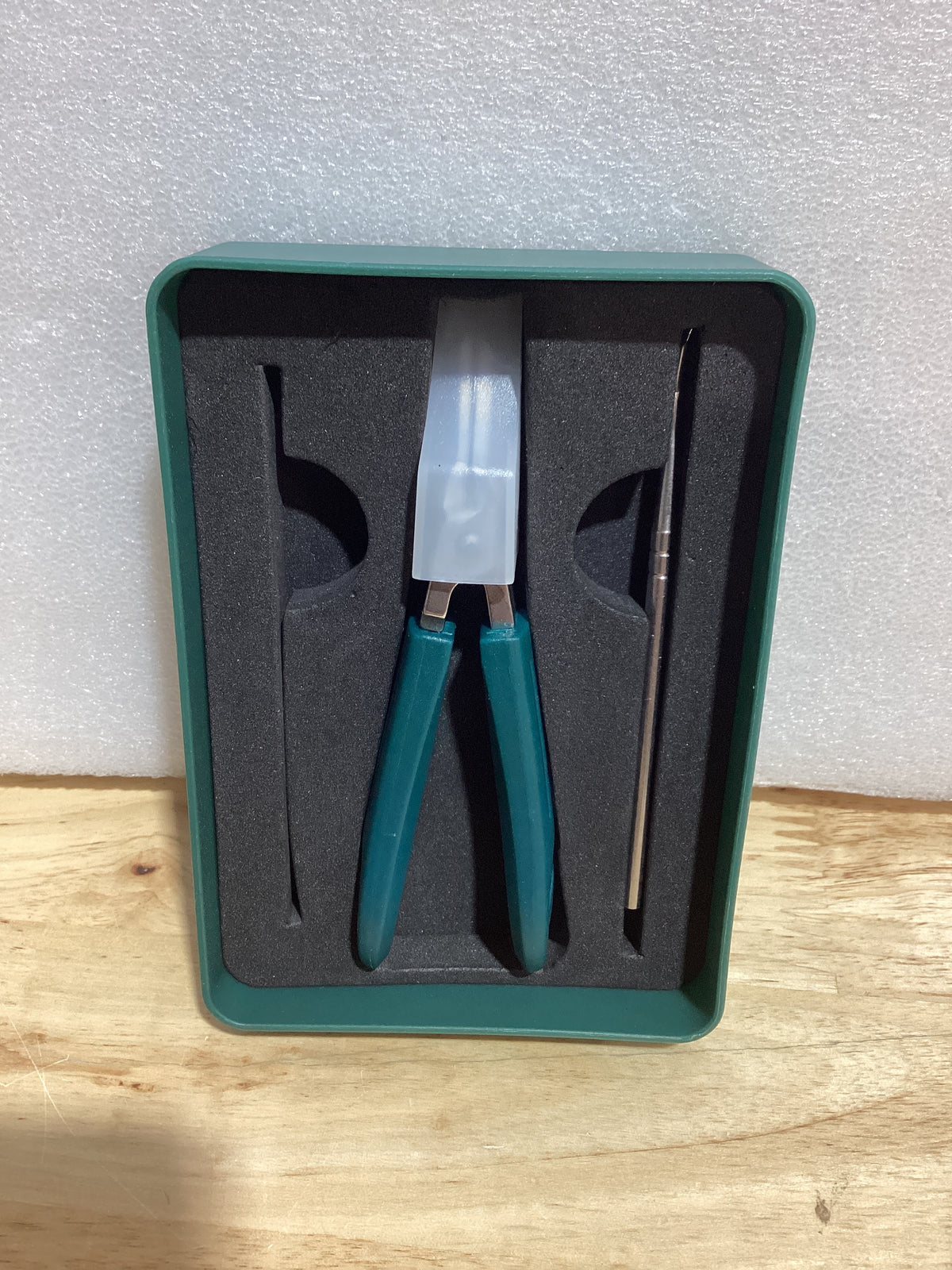 ⚠️ NO INCLUYE LA LIMA — Cortauñas Eagle Beak Biselado — Set de 3 Piezas con Mango Largo, Apertura Ancha y Borde Angulado, Color Verde