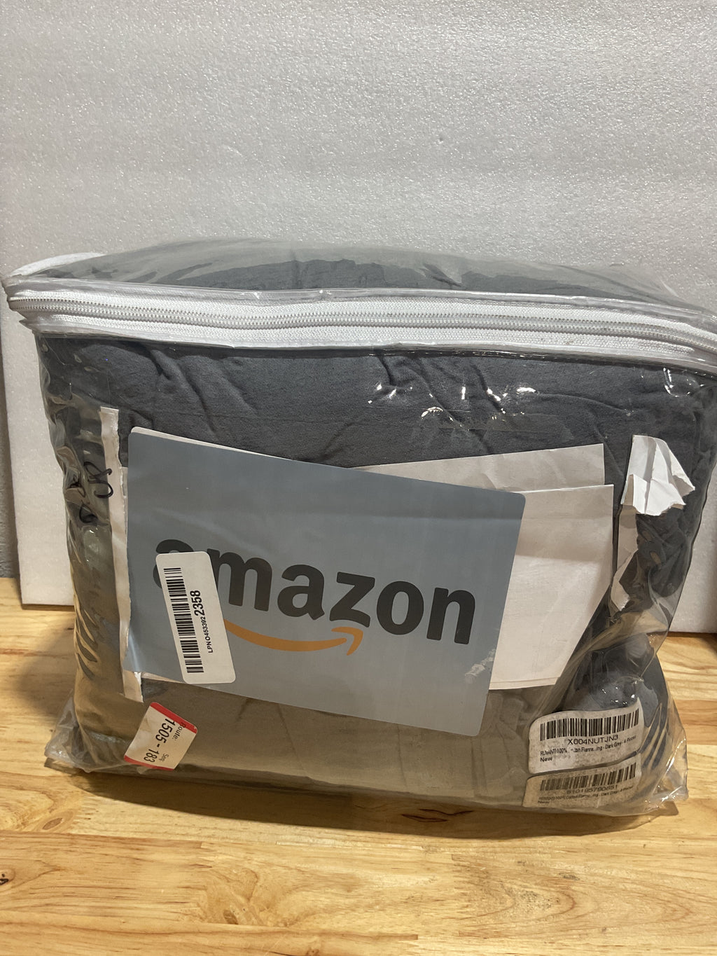Sábanas de Franela 100% Algodón RUVANTI King Size 4 Piezas – Doble Cepillado, Cálidas y Transpirables, Gris Oscuro