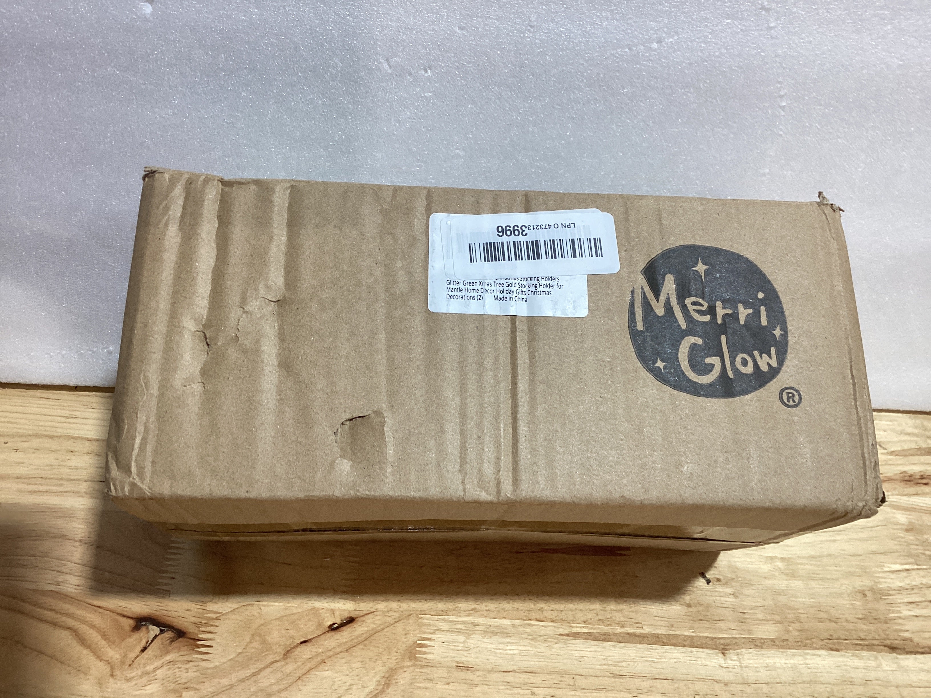 Soportes para Medias Navideñas MERRI GLOW Set x2 — 3D Heavy Duty con Peso para Chimenea y Mesa