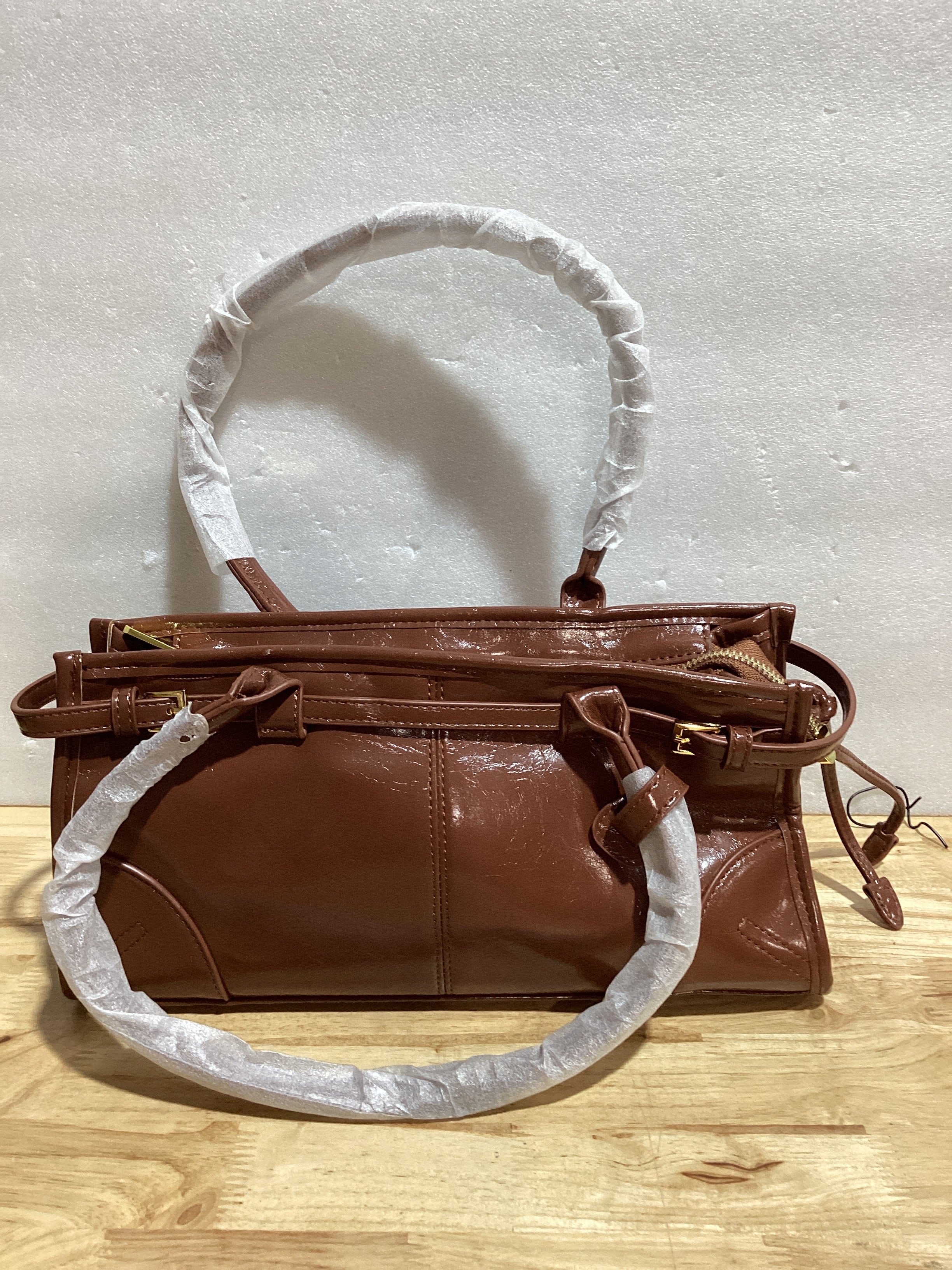 Bolso de Hombro para Mujer | Cuero Vegano Estructurado, Crossbody con Correa Larga Desmontable