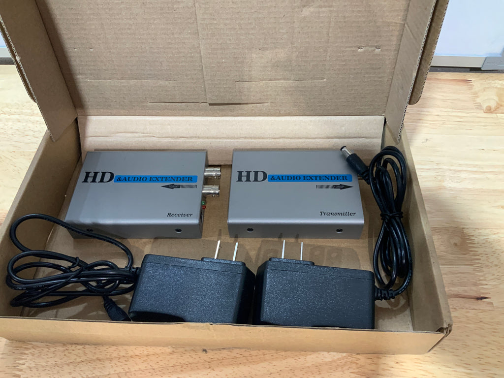 HDSUNWSTD 1Pair Extender Over HDMI Coax HD Kit Coaxial Cable Transmission Extender for Security Cameras Coaxial with HDMI Coaxial Loop Out Signal up to 500m