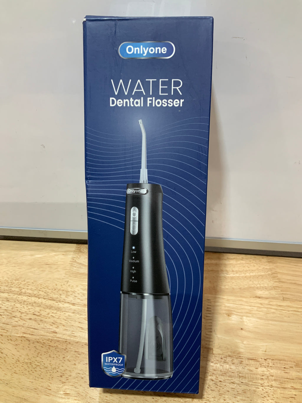 Onlyone Irrigador de agua inalámbrico recargable con presión de agua ajustable para el cuidado bucal diario, irrigador dental eléctrico para uso doméstico y de viaje, irrigador oral portátil para cuidado de encías sensibles y aparatos ortopédicos