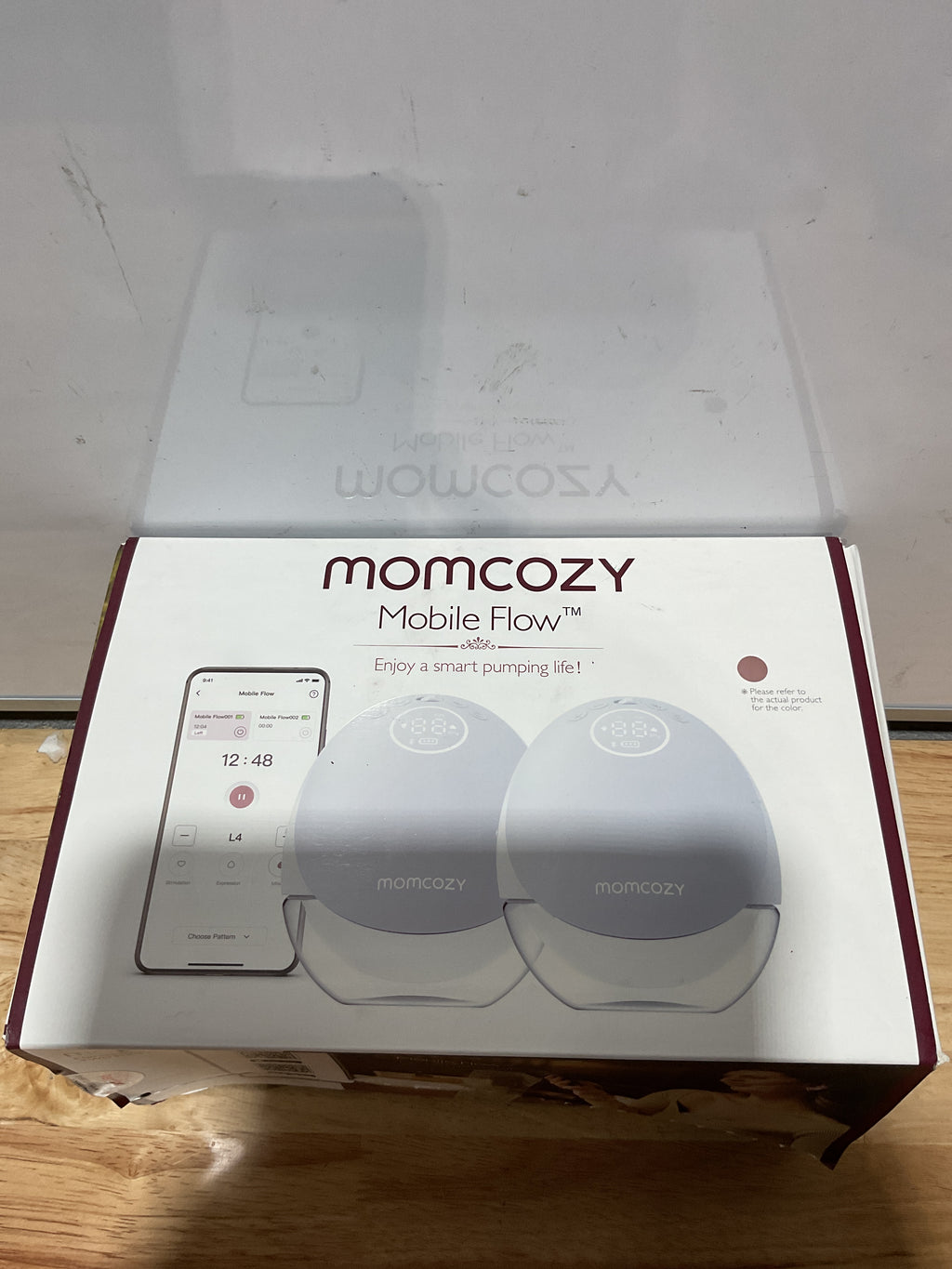 Extractor de Leche Momcozy M9 | Manos Libres, Pack de 2 - Rojo
