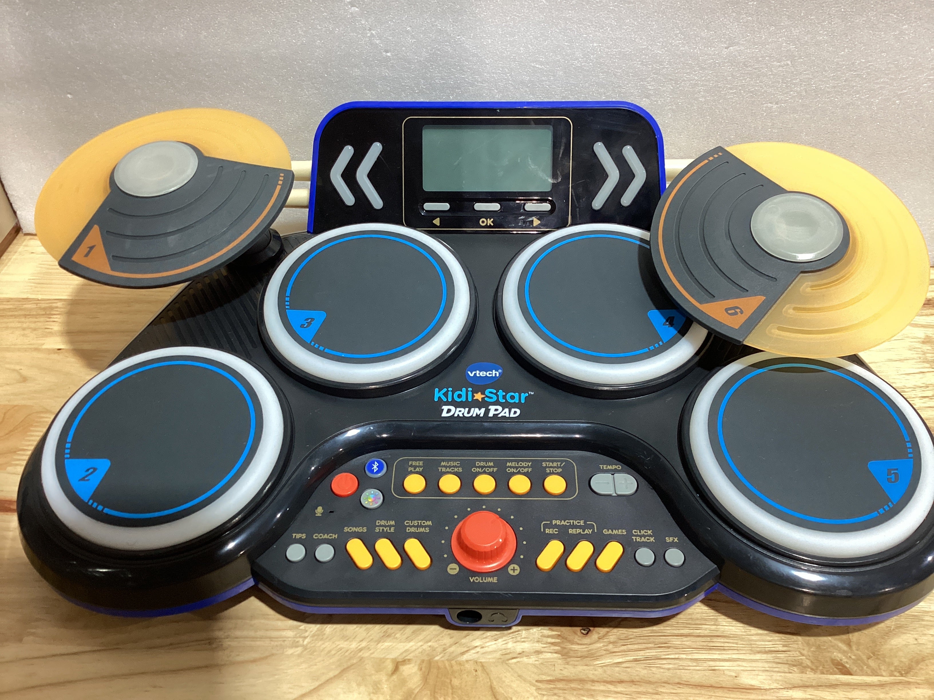 Batería Electrónica para Niños VTech Kidi Star Drum Pad – Color Negro
