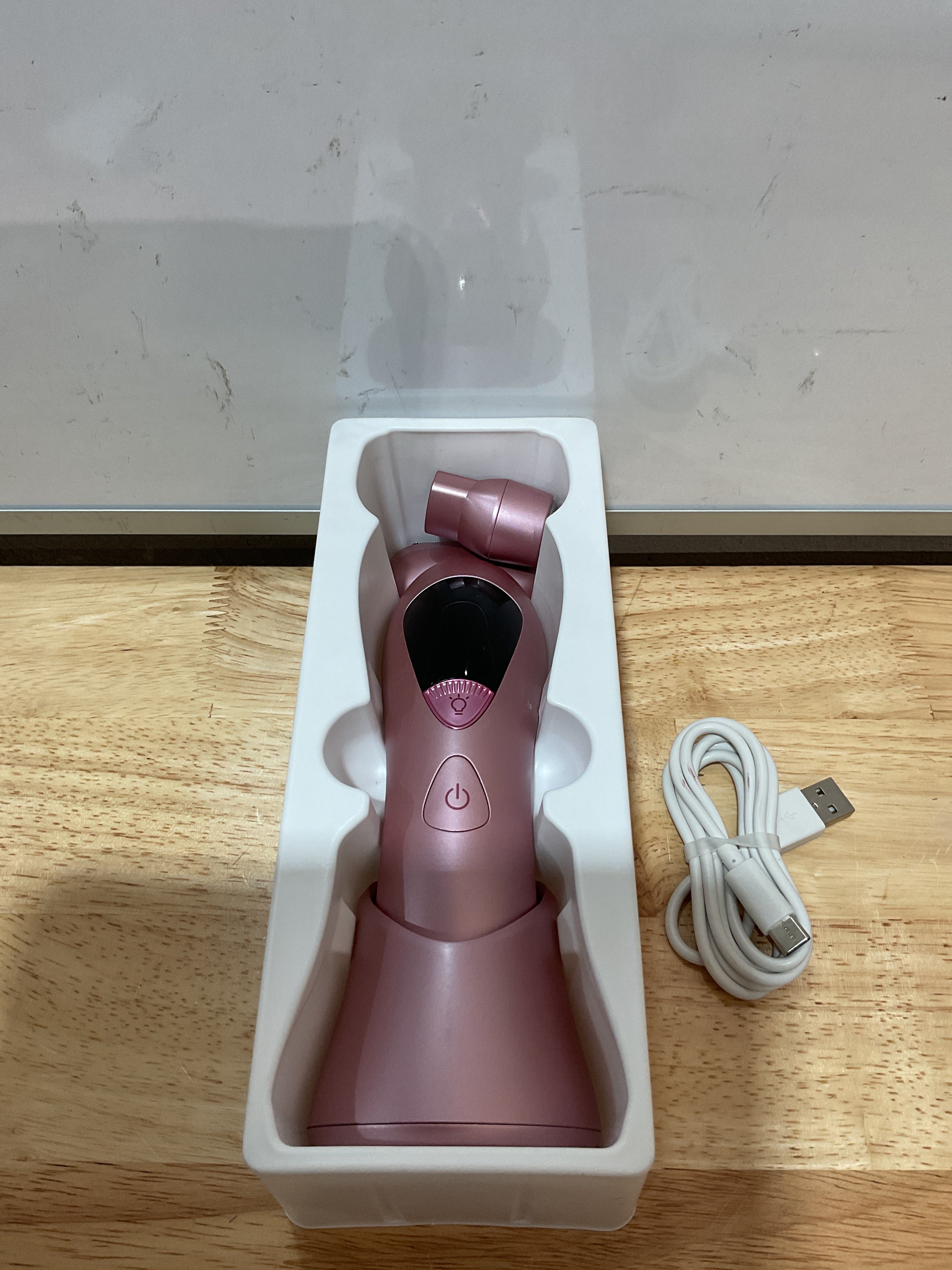 Rasuradora Eléctrica Inalámbrica Rosa para Mujer Rategist – Depiladora Bikini IPX7 con Pantalla LED