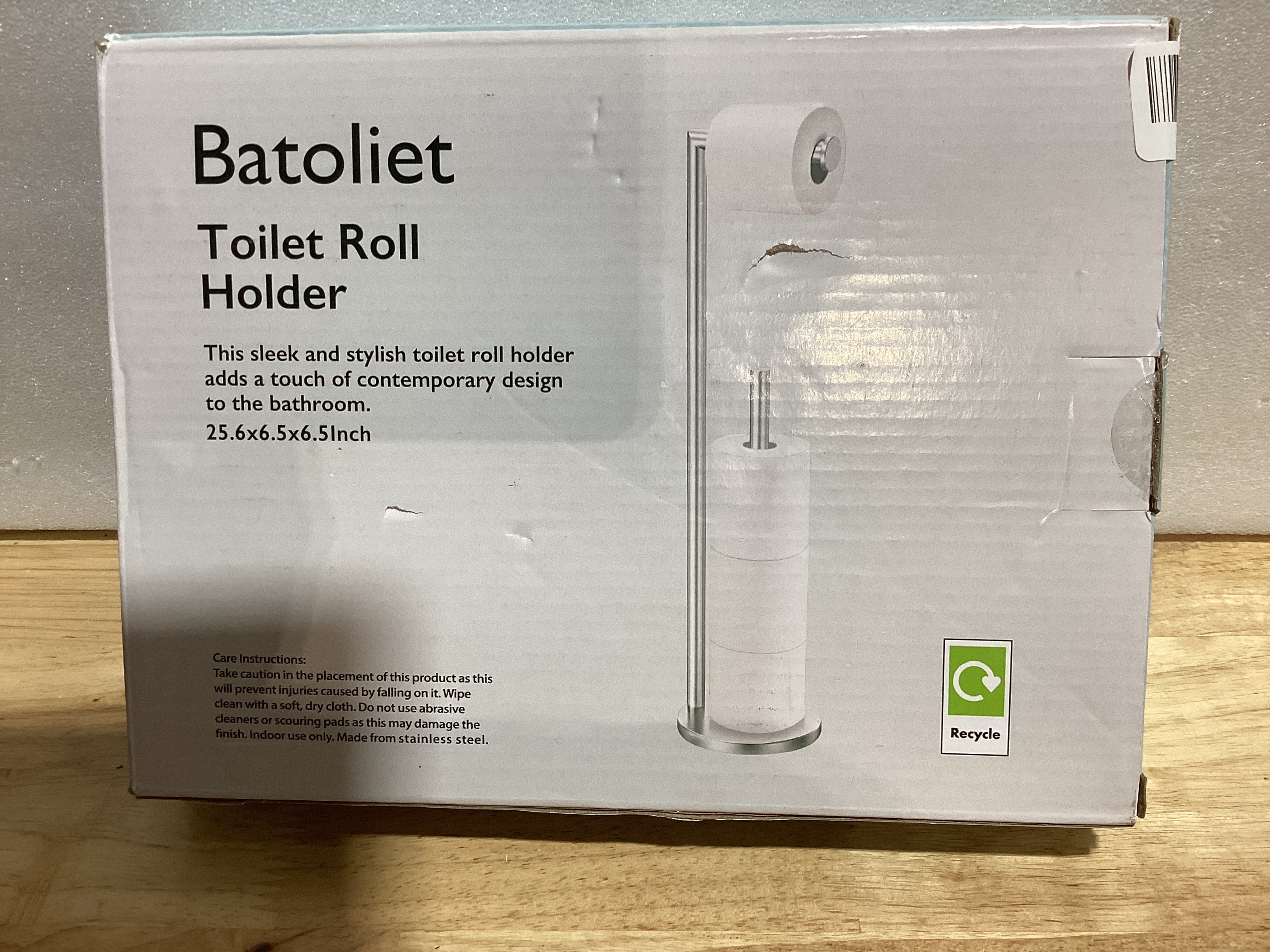 Portarrollos de Baño Independiente – Níquel Cepillado con Reserva y Almacenamiento, Sin Perforaciones