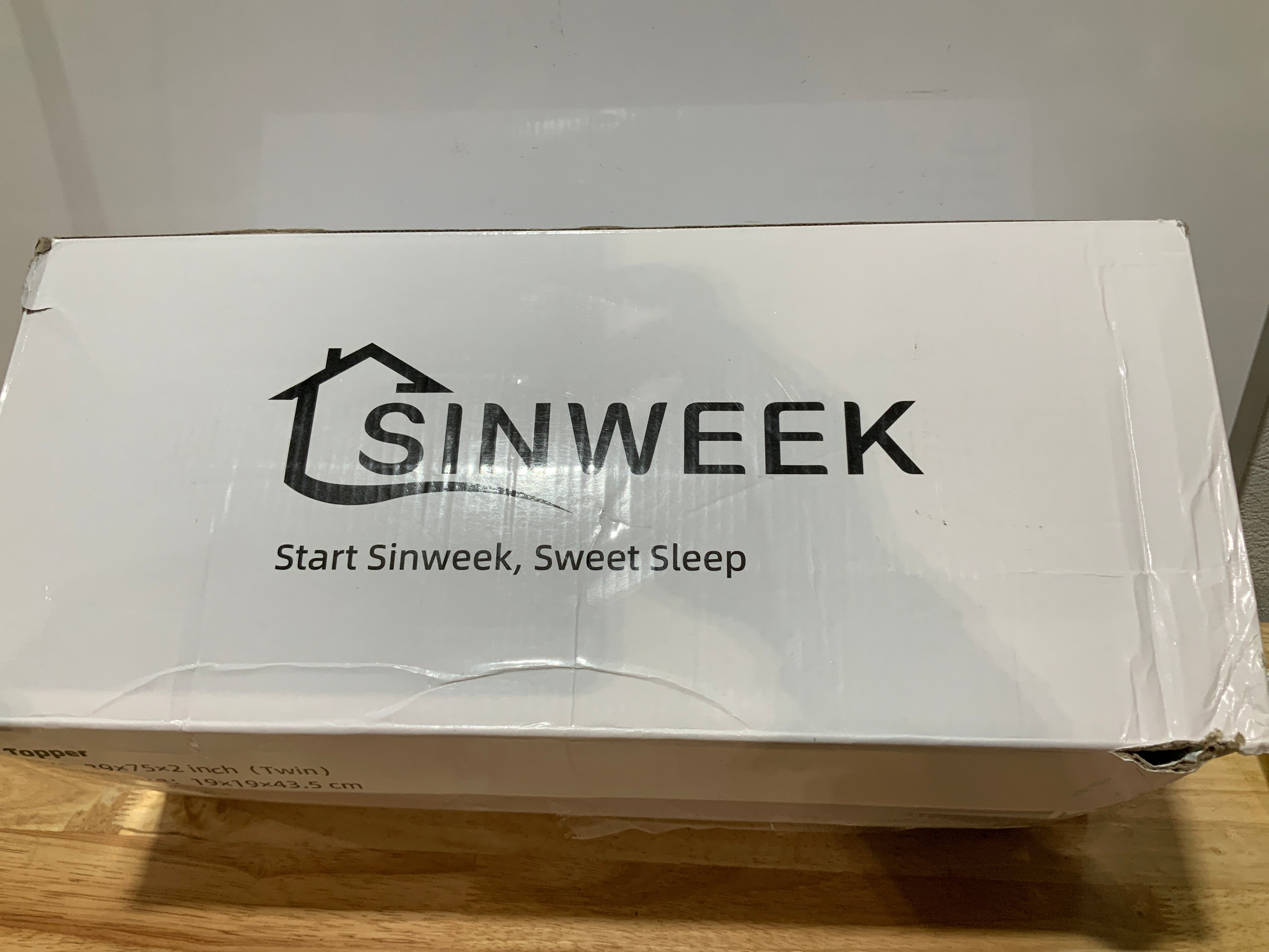 SINWEEK 2 Inch Gel Memory Foam Mattress Topper Ventilated Soft Pressure Relieve Mattress Pad, Breathable Bed Topper, CertiPUR-US Certified, Twin Size