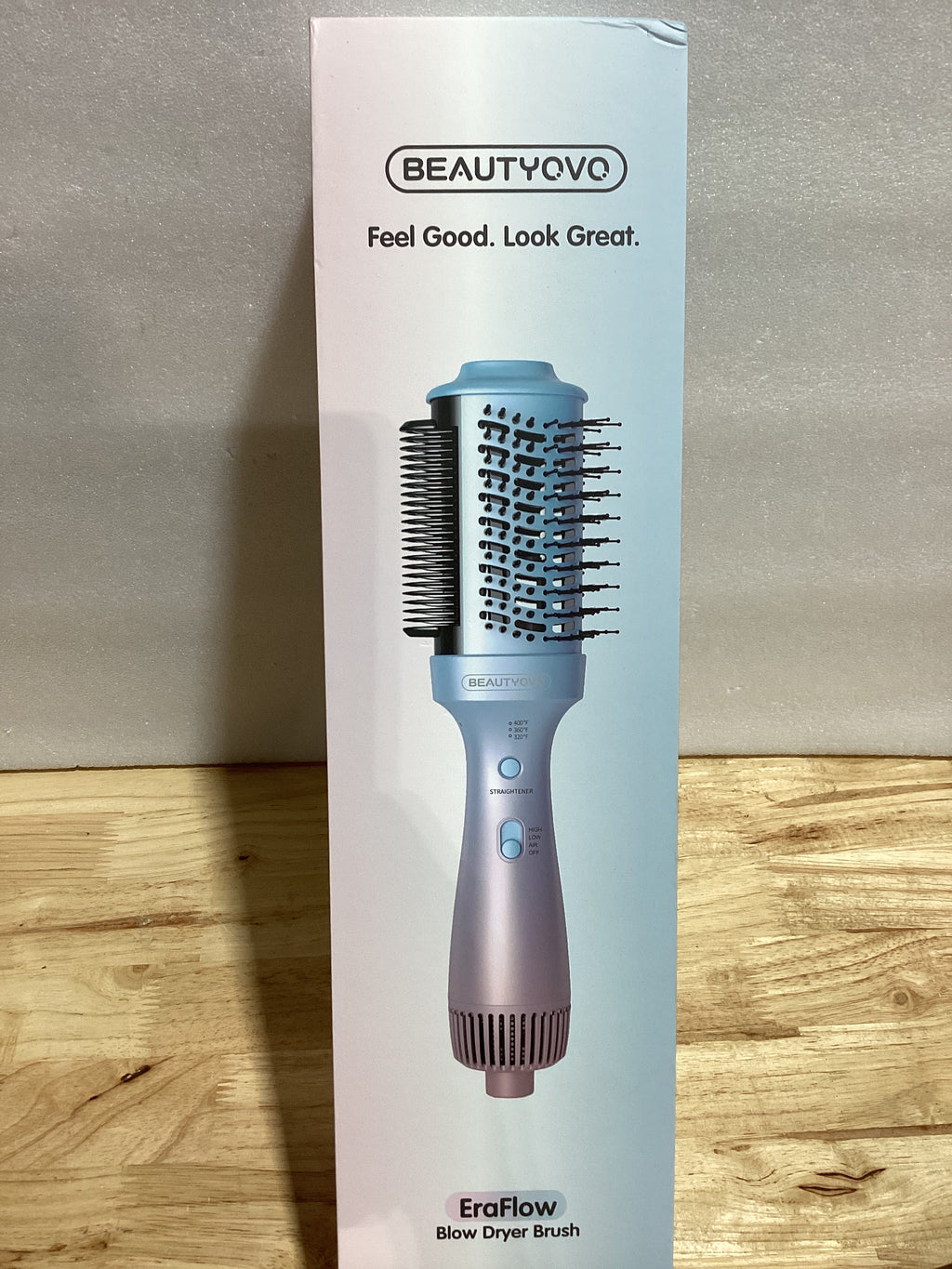 Cepillo Secador 3 en 1 BEAUTYOVO | Tecnología Iónica | Rizador, Alisador y Voluminizador | 3 Temperaturas