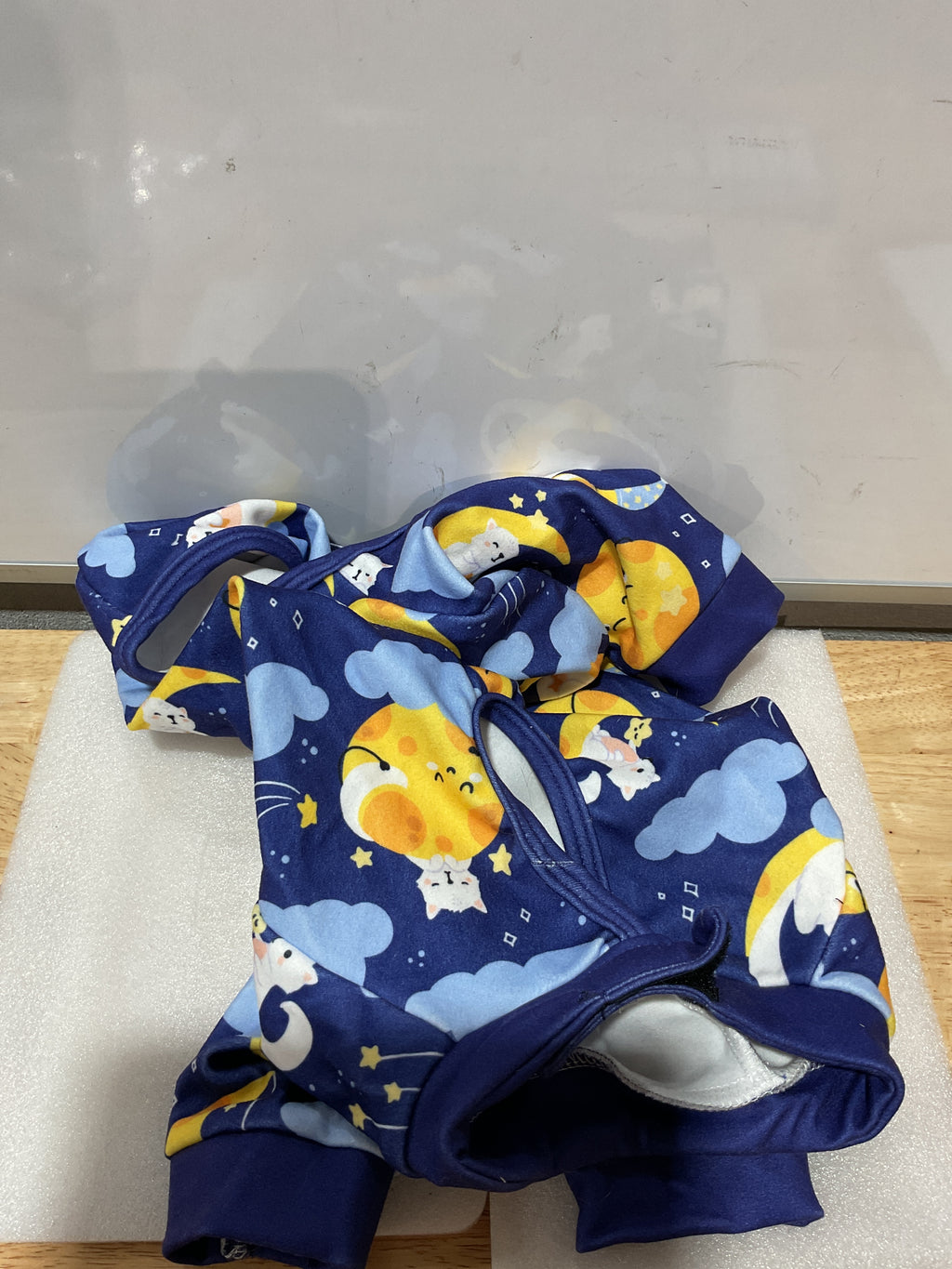 PUMYPOREITY Traje de Recuperación para Gatos — Control de Pelo, Transpirable, Azul Talla 2XL