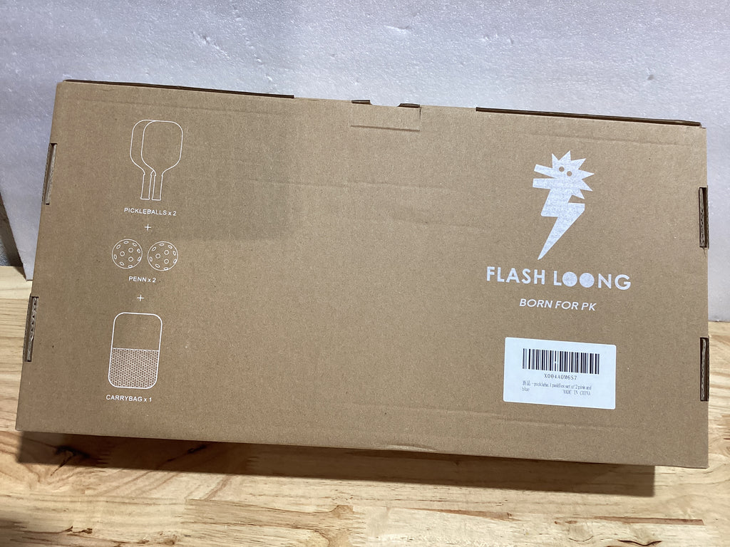 Flash Loong Set de 2 Raquetas de Pickleball – Kit Completo para Jugar