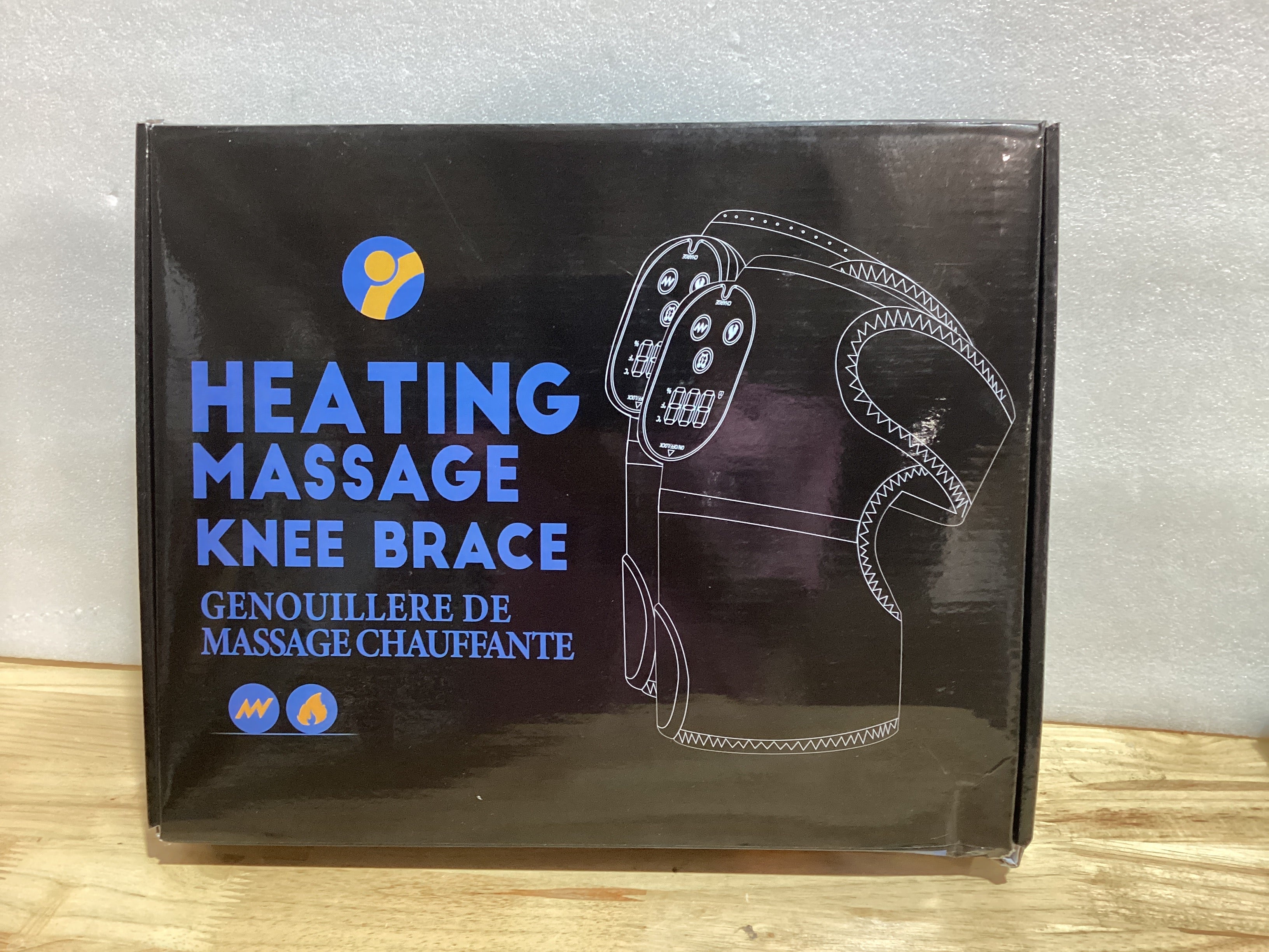 FlareMore Masajeador de Rodilla con Calor y Vibración Inalámbrico – 6 Niveles de Calor, 3 Modos de Masaje, 2 Pack