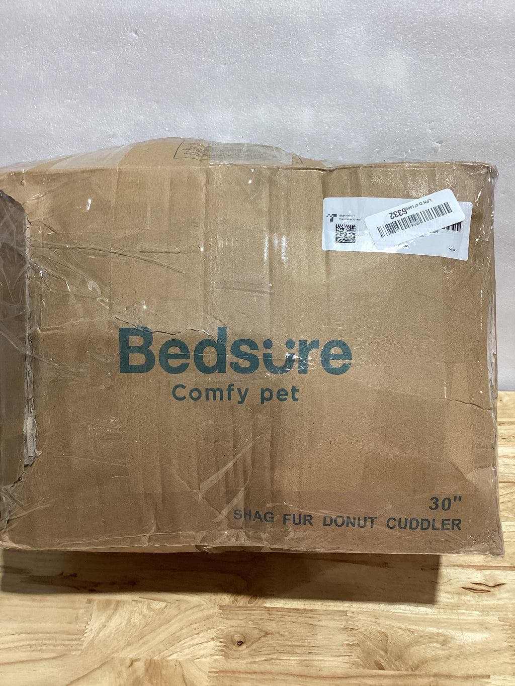 Cama Calmante para Perros y Gatos Bedsure — Donut Redonda 76 cm, Verde, hasta 20 kg, Lavable y Antideslizante
