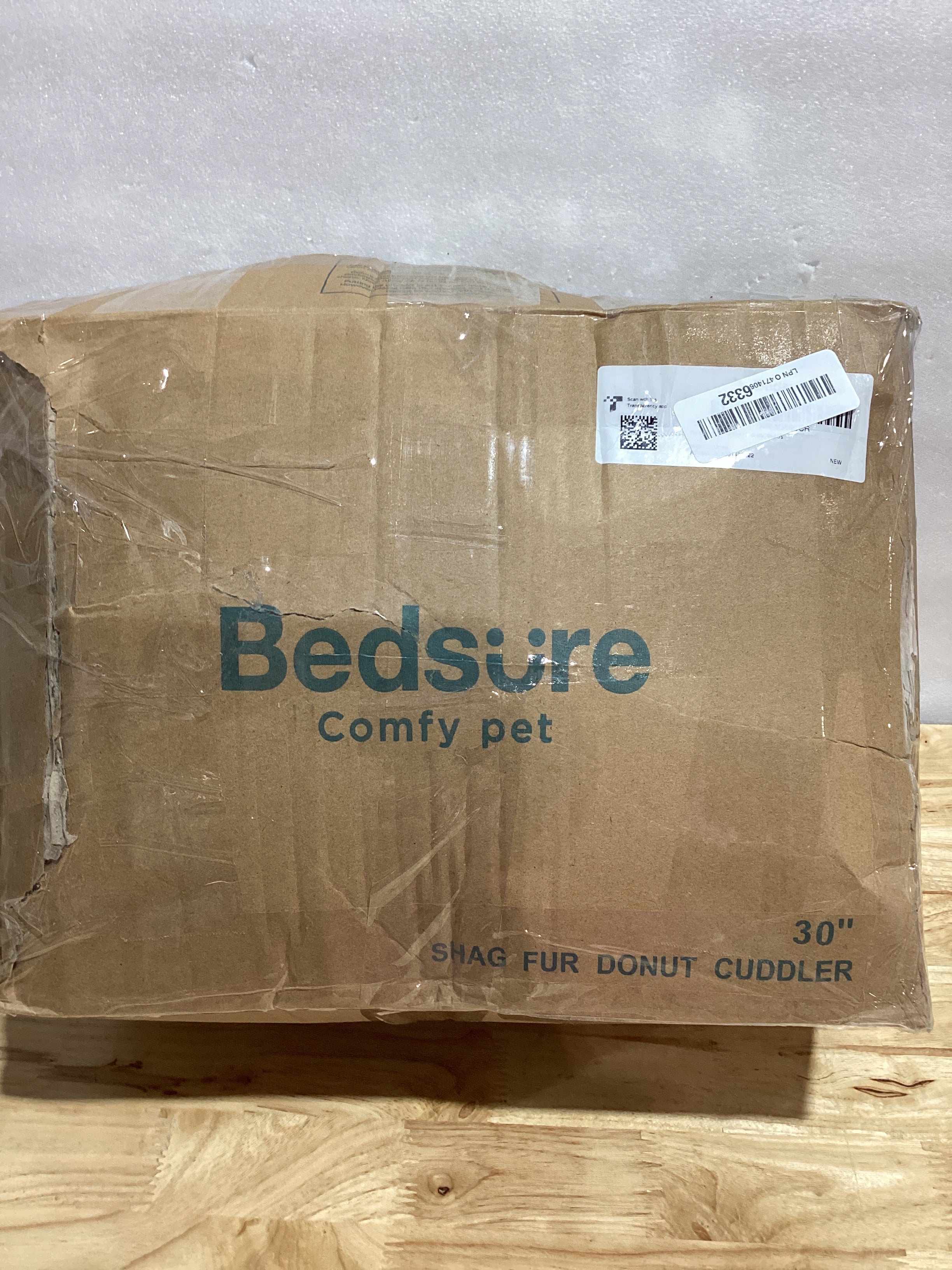 Cama Calmante para Perros y Gatos Bedsure — Donut Redonda 76 cm, Verde, hasta 20 kg, Lavable y Antideslizante