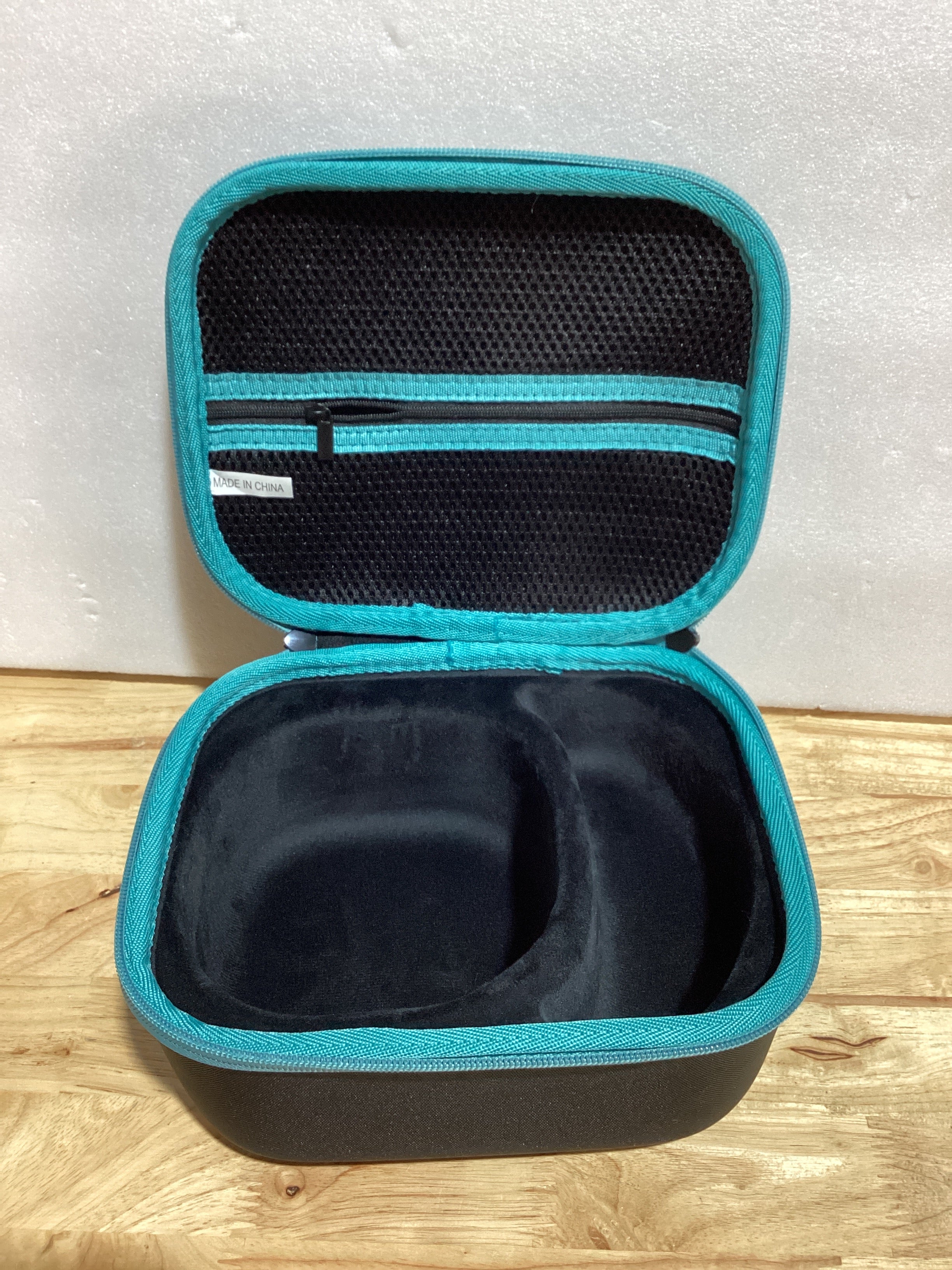 Lebakort Storage Case Compatible with Walkers Razor Slim/Howard Leight Honeywell Impact Sport/PROHEAR 066 030 Electronic Shooting Earmuffs Hearing Protection Muffs (Black + Teal Case)