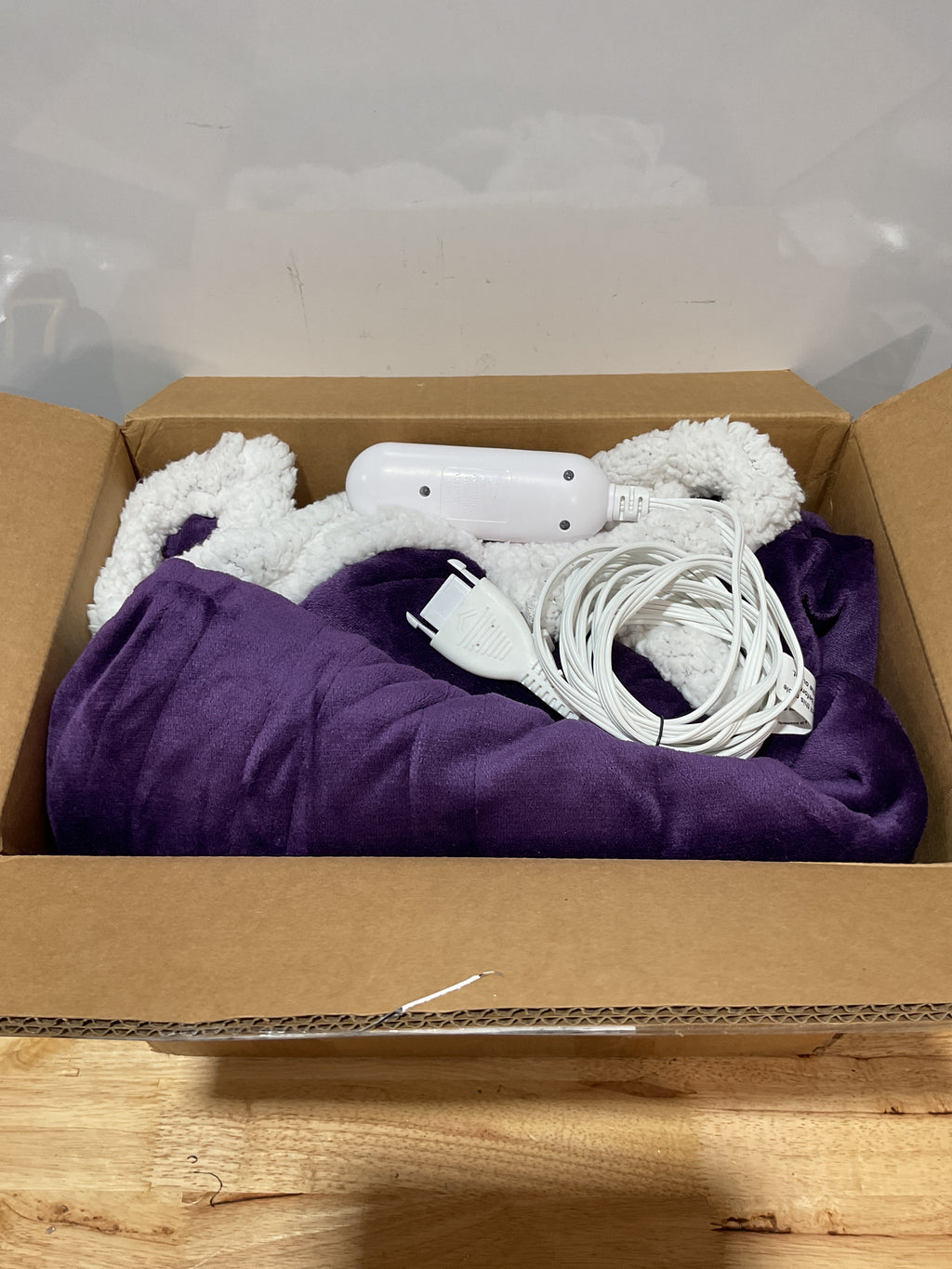 Cobija Eléctrica Morado Oscuro - Franela Suave 72"x84" con 9 Niveles de Calor y Apagado Automático