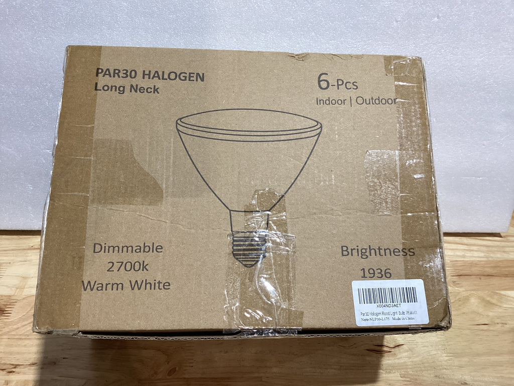 Lachesan – Bombillo Halógeno PAR30 75W | Cuello Largo | 120V | Luz Cálida 2700K | Regulable | Alta Luminosidad | Para Iluminación de Acento y Empotrado