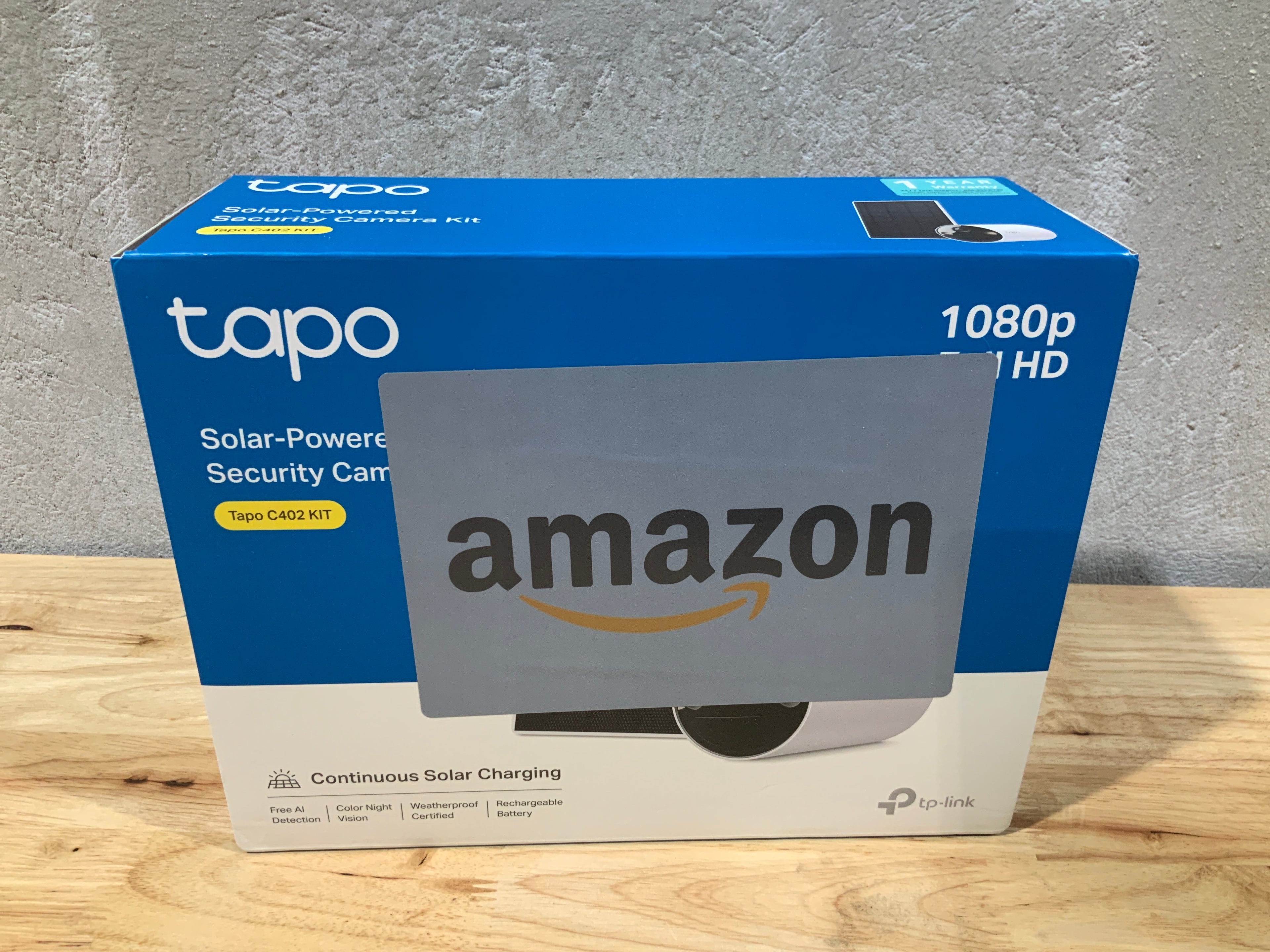 TP-Link Tapo SolarCam C402 KIT – Cámara de Seguridad Solar 1080p Inalámbrica para Exteriores