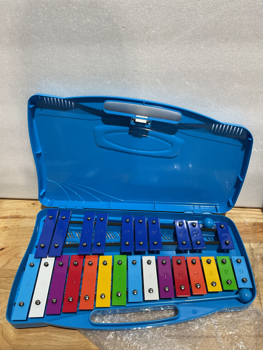 Xilófono Foraineam 25 Notas – Glockenspiel con Estuche y 2 Mazos para Principiantes