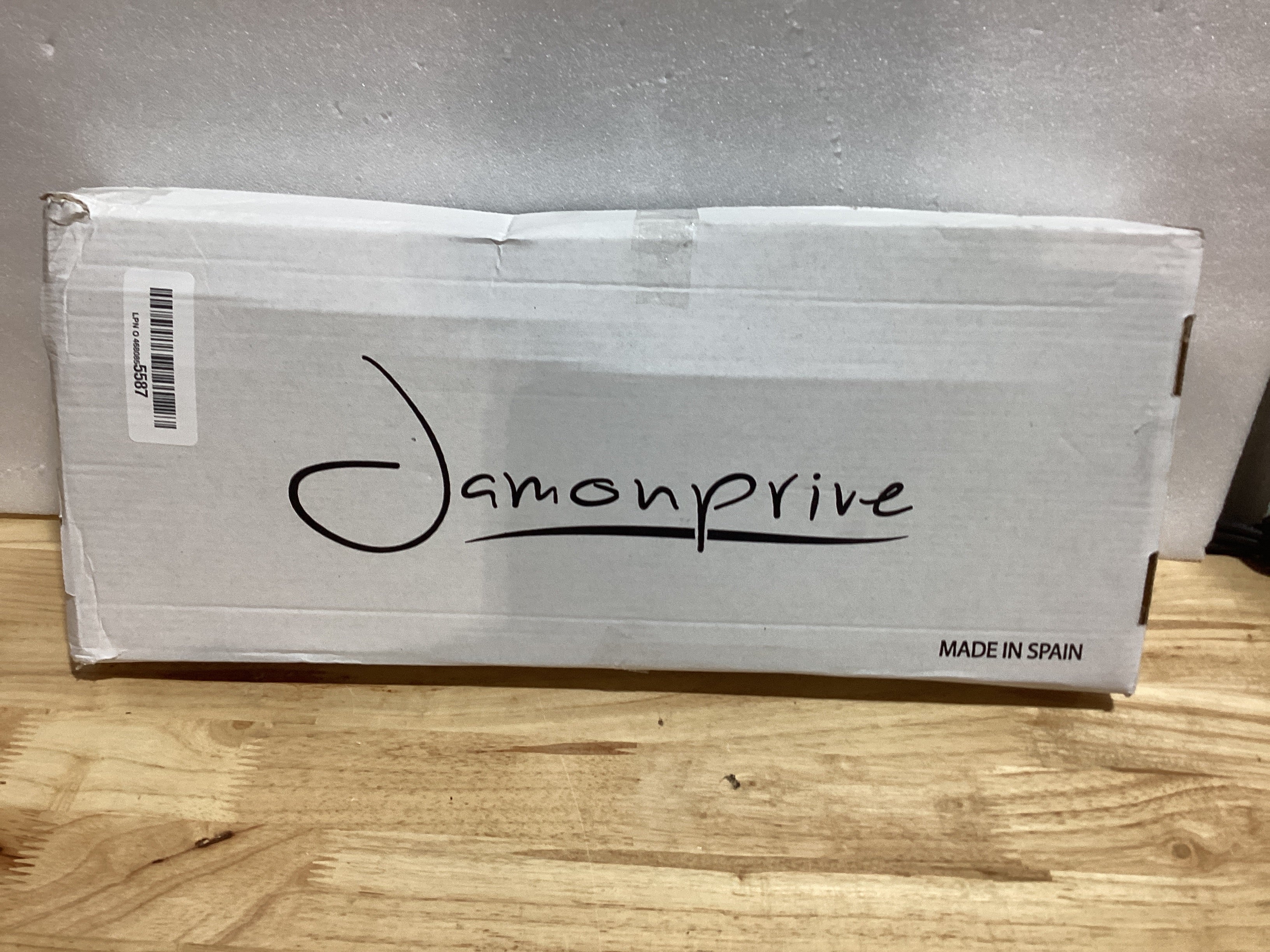 Jamonero Profesional Jamonprive — Incluye Cuchillo Jamonero, Afilador y Cubrehamón