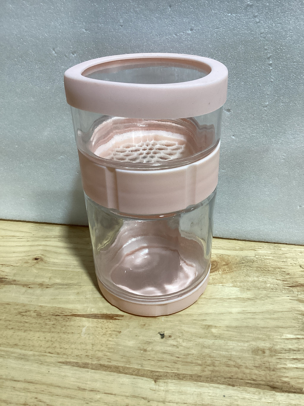 Tarros de pepinillos – Dispensador de pepinillos – Tapa de silicona Botella de vidrio reversible Separación en seco húmedo ancha antideslizante para preparar dulces, yogur, miel preparación de