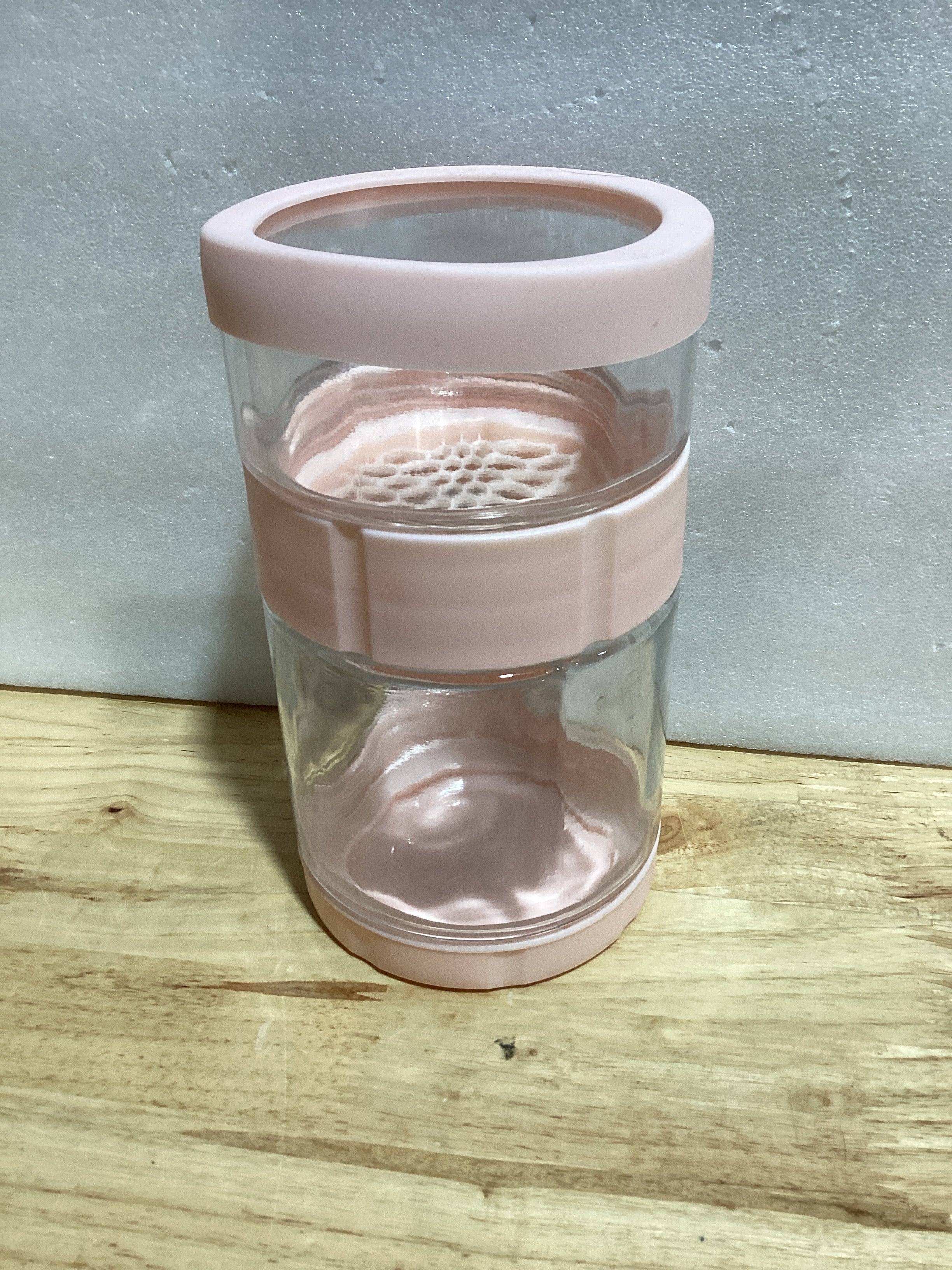 Tarros de pepinillos – Dispensador de pepinillos – Tapa de silicona Botella de vidrio reversible Separación en seco húmedo ancha antideslizante para preparar dulces, yogur, miel preparación de