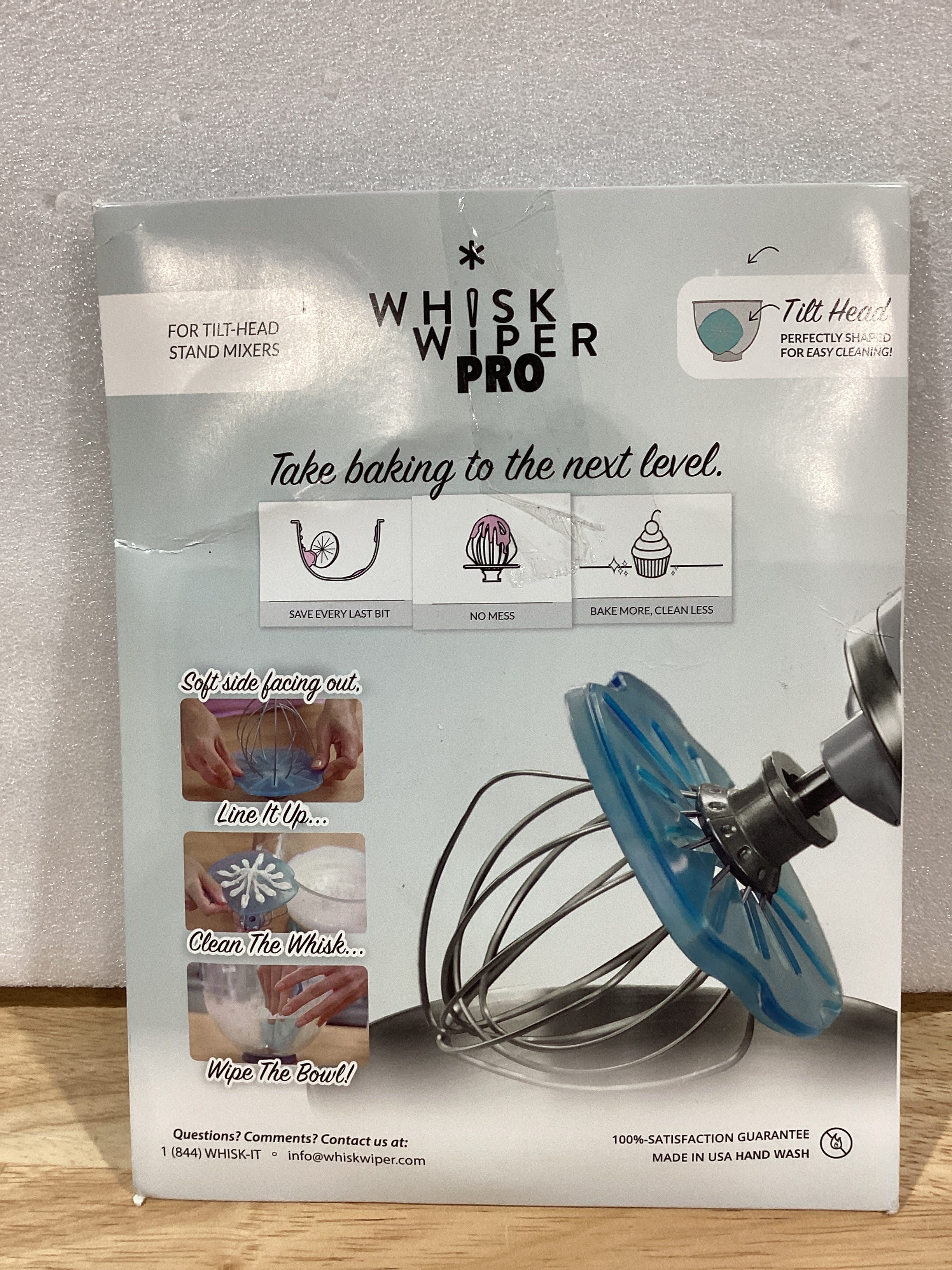 Whisk Wiper® PRO para Batidoras de Pedestal — Accesorio KitchenAid 4.5qt / 5qt (Rojo)