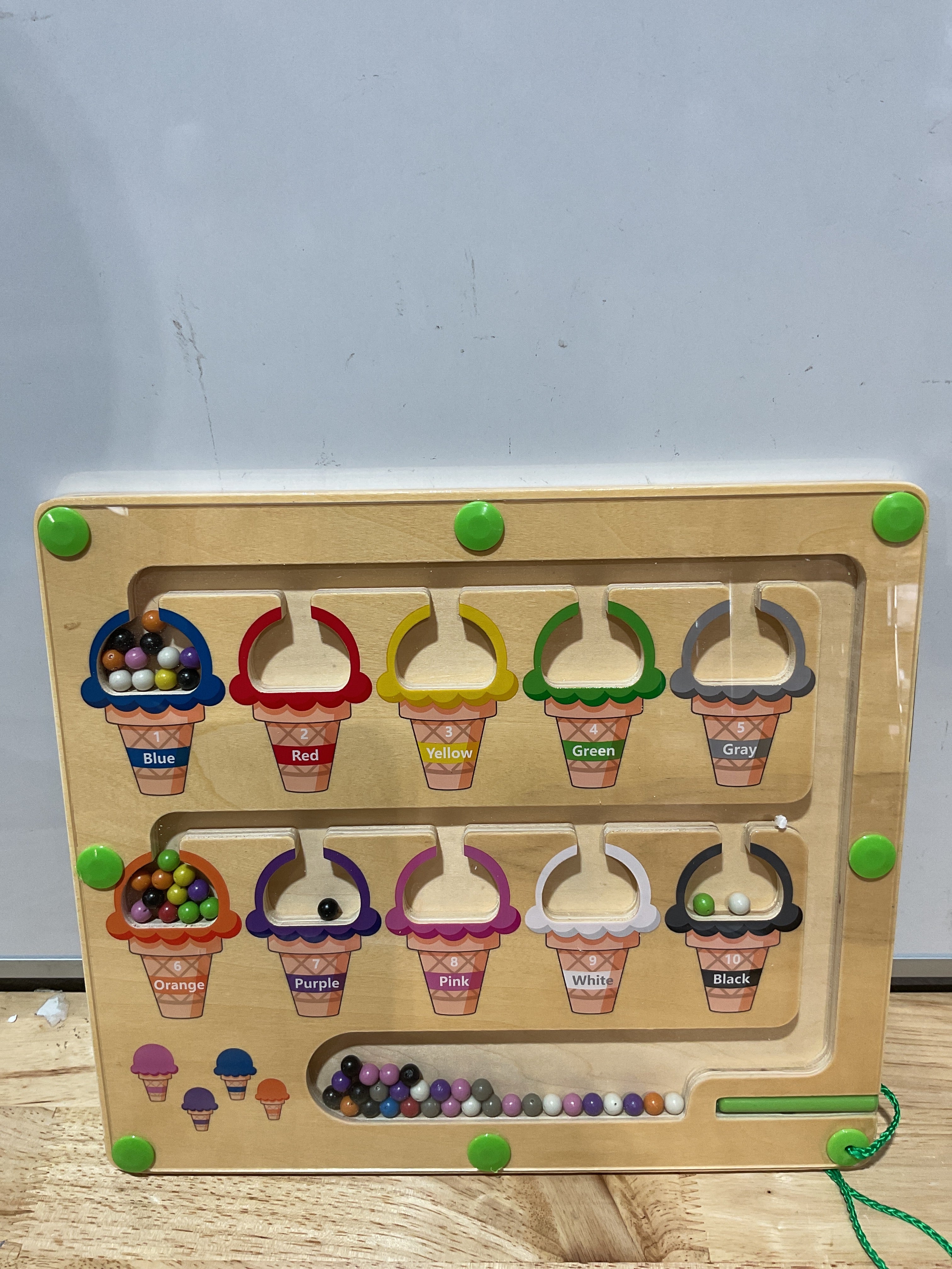 Laberinto Magnético de Colores y Números MTYOKILN – Puzzle Montessori de Madera