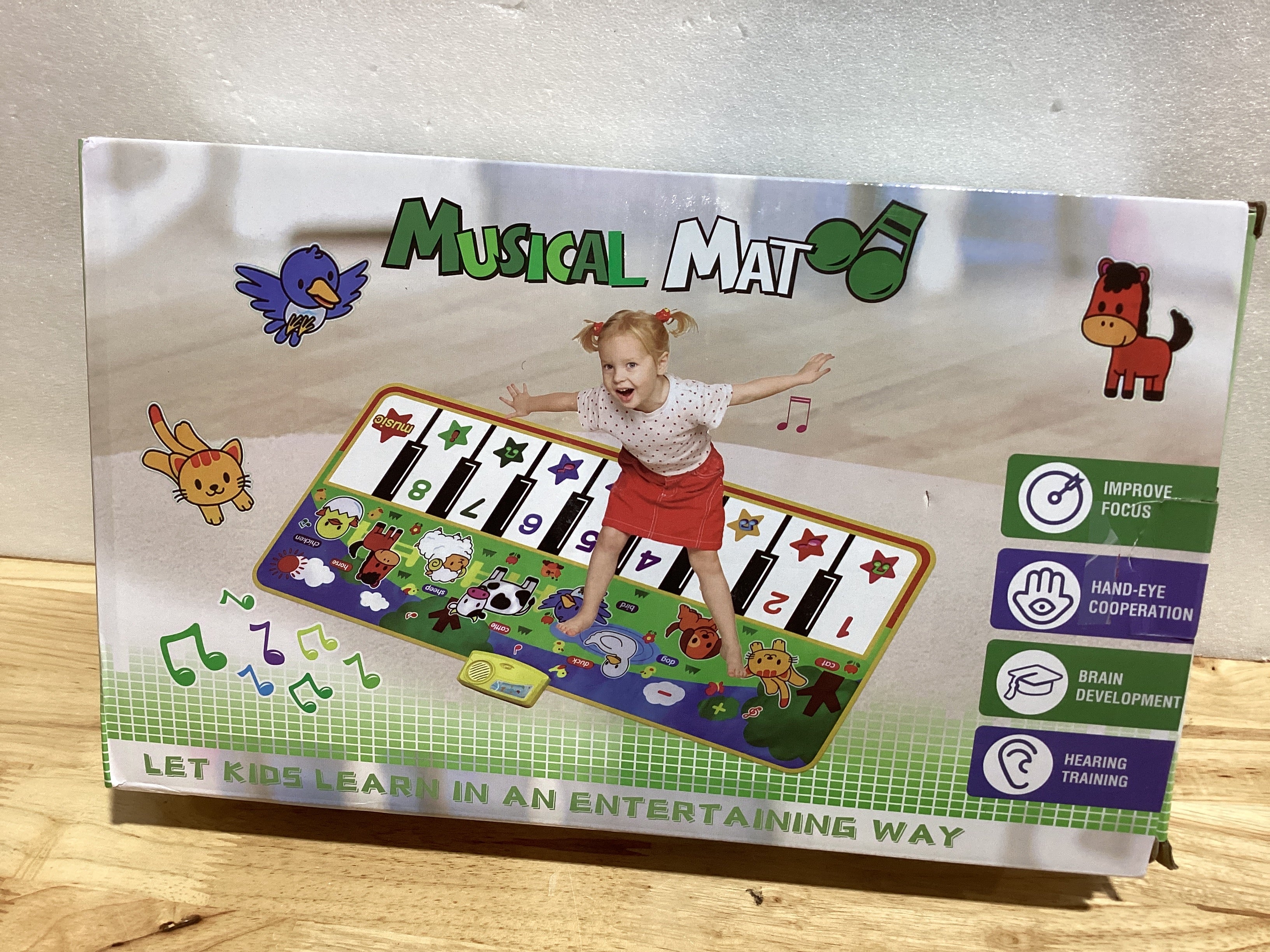 Piano Mat Musical para Niños | 8 Sonidos de Animales | Tapete de Baile y Música Interactivo | Regalo para Niñas y Niños de 1 a 6 Años