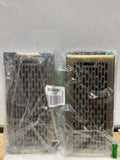 Rejillas de Piso SANYCASA 4x10 Pulgadas — Pack 2 Unidades, Acero Resistente, Diseño Boston Bronce Antiguo