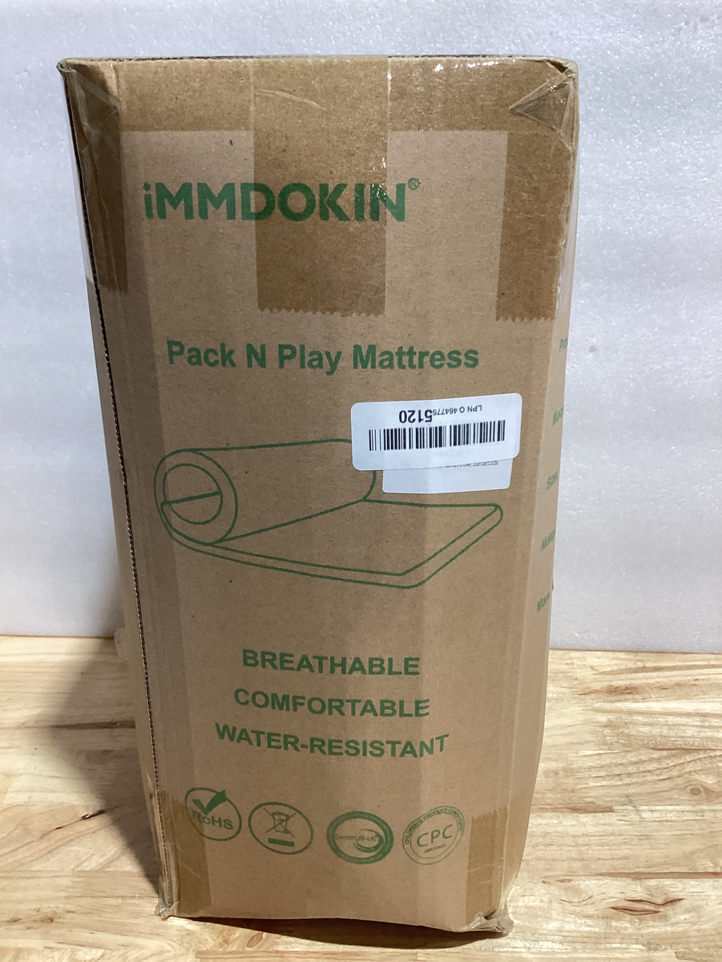 iMMDOKIN Colchón Portátil para Corral de Bebé 97x66x4cm – Hipoalergénico, Doble Cara, Impermeable y Lavable a Máquina