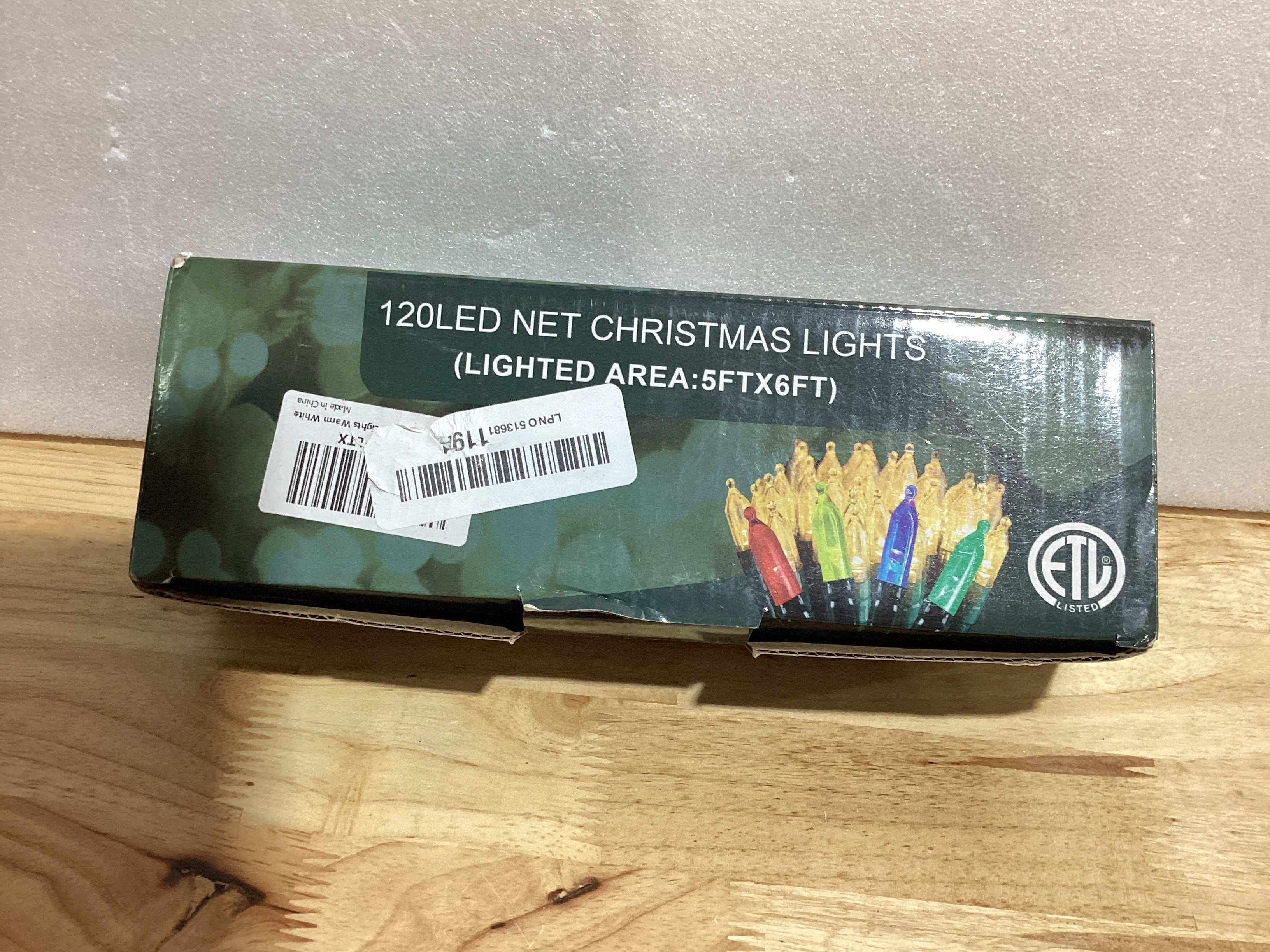 Luces de red de Navidad al aire libre de 120 LED, 6 pies x 5 pies, luces de decoración de Navidad, 8 modos, red de malla impermeable conectable para árboles de Navidad, arbustos, bodas, jardín