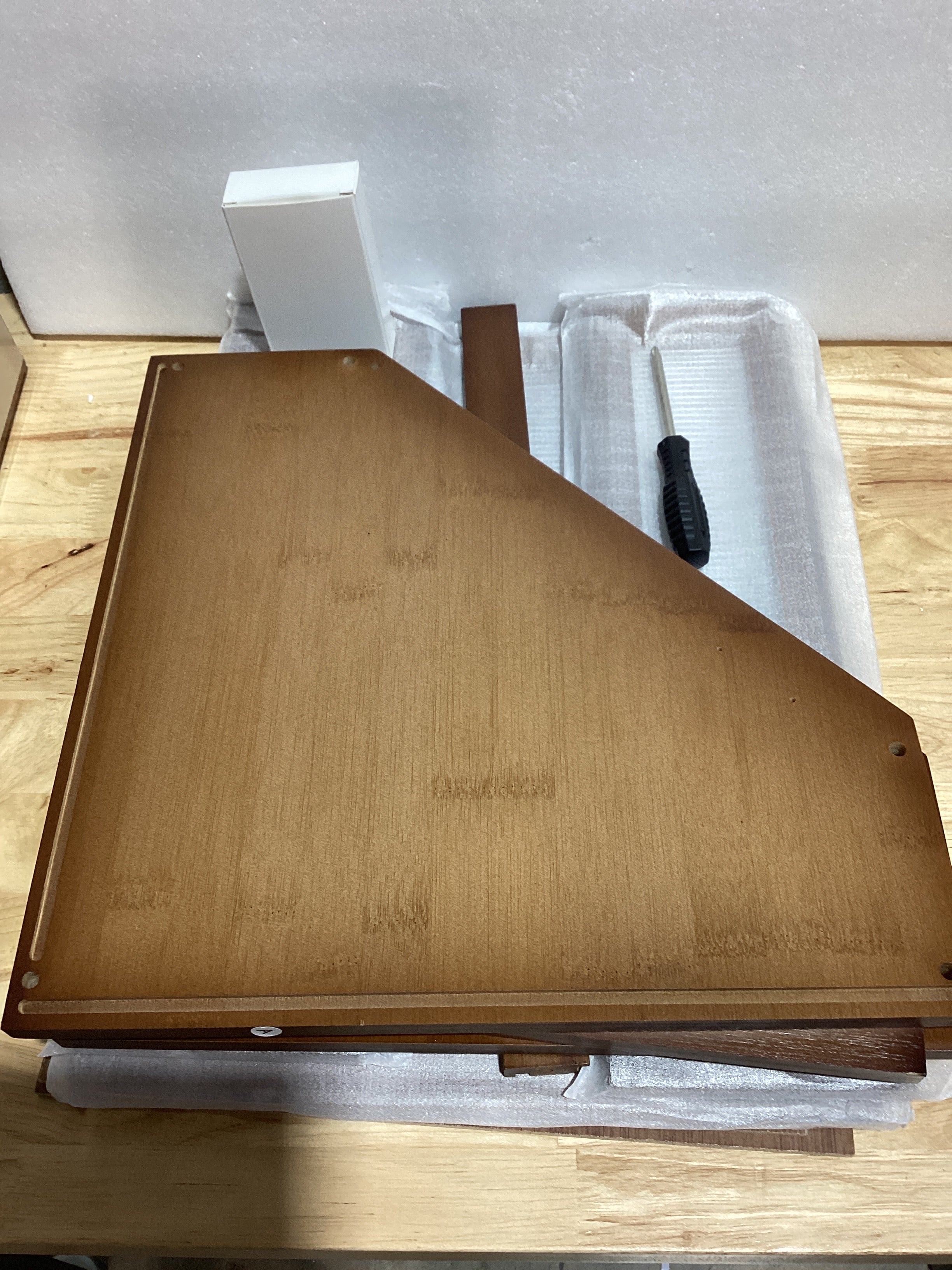 Caja Panera Esquinera Viewcare | Bambú y Acrílico | Extra Grande