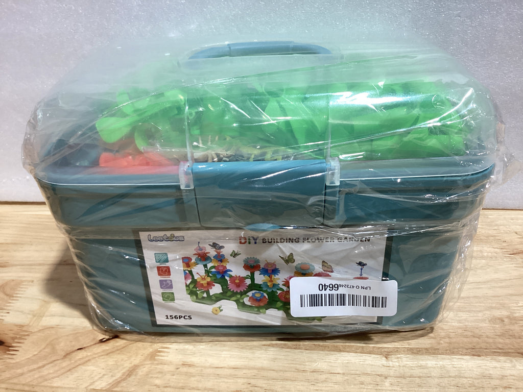 Set Jardín Educativo 156 Piezas para Niños 2-6 Años – Juego STEM de Insectos y Flores, Regalo de Cumpleaños y Pascua