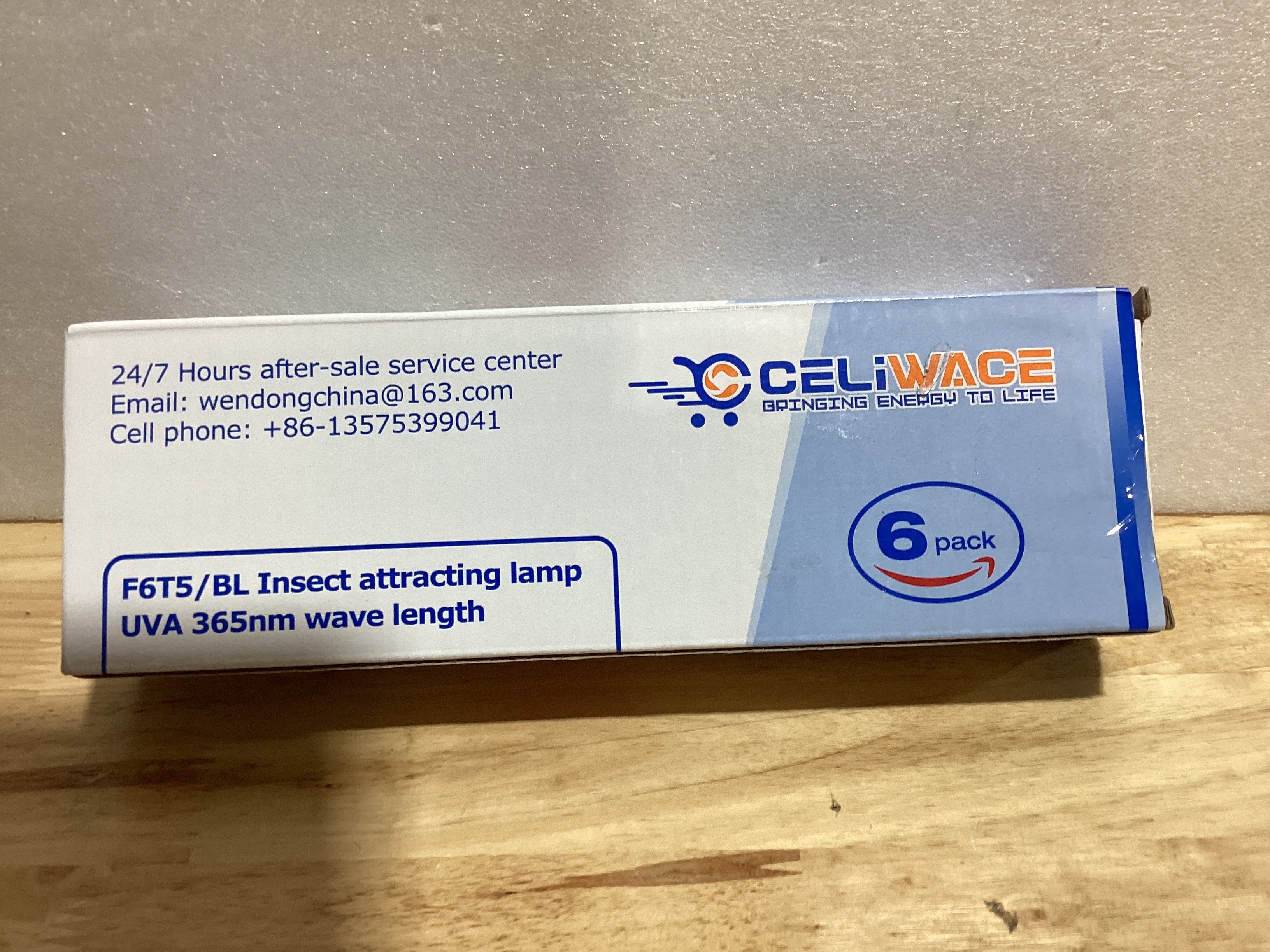 Celiwace Paquete de 6 bombillas de repuesto UVA-BL T5 6W 32050 F6T5/BL Tubo de luz fluorescente de 6 vatios para DynaTrap DT2000XL, DT2000XLP y DT3012,