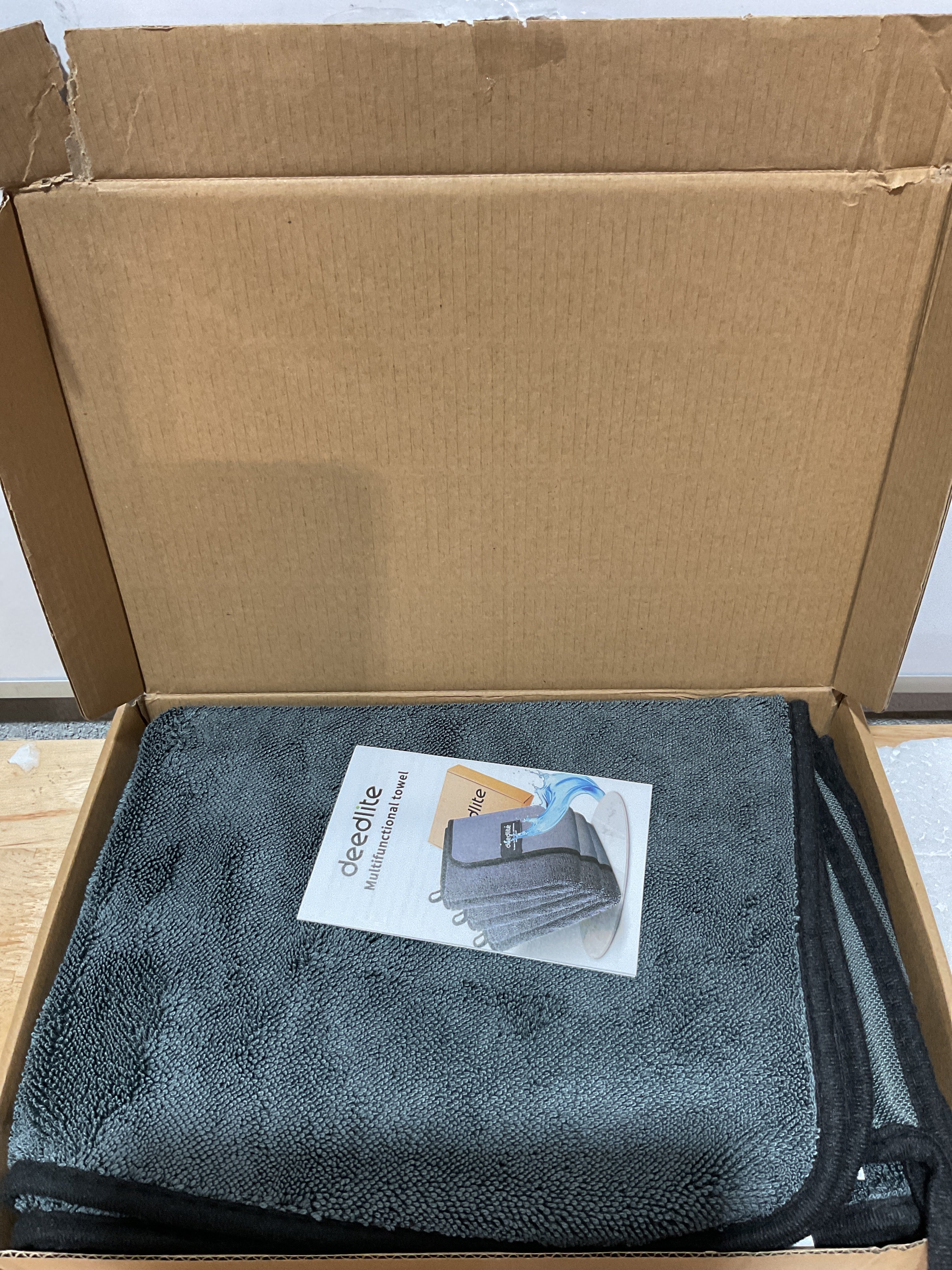 Toalla de Microfibra Deedlite Shiny – Ultra Absorbente para Auto, Ducha y Hogar