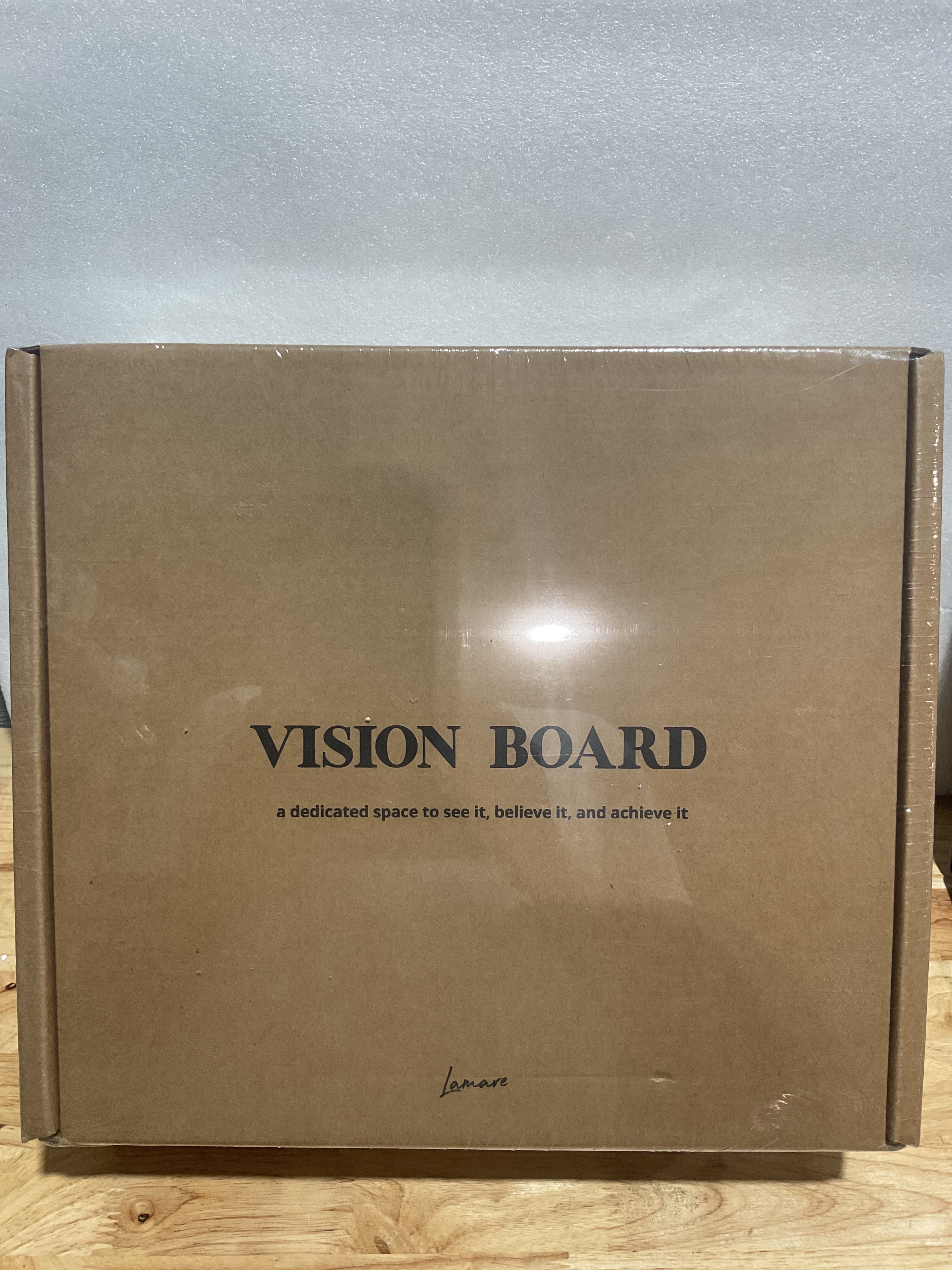 Tablero de Visualización Lamare Vision Board para Pared – Fieltro Minimalista con Pines y Adhesivos